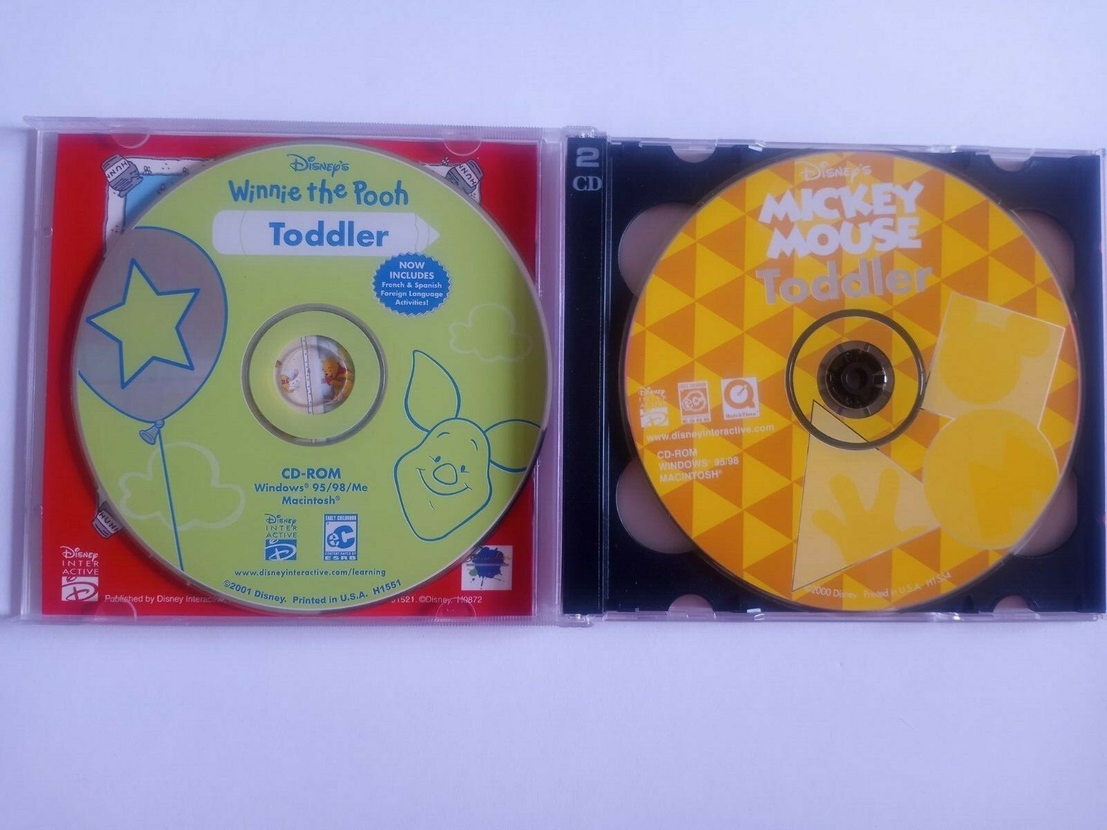 Disney Learning Toddler 2 Deluxe CD-ROM Set Age 18 months to 3
