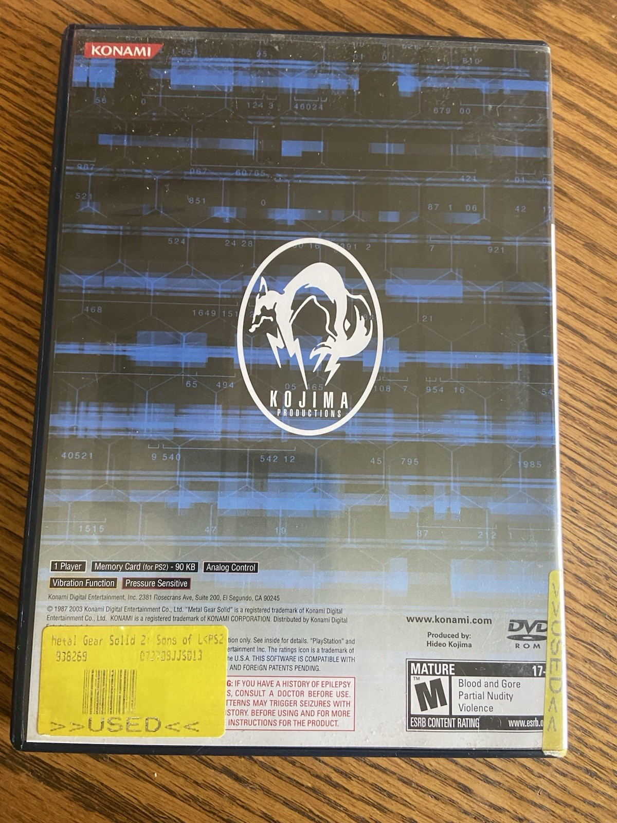 Metal Gear Solid 2 – Tactical Espionage Action PS2