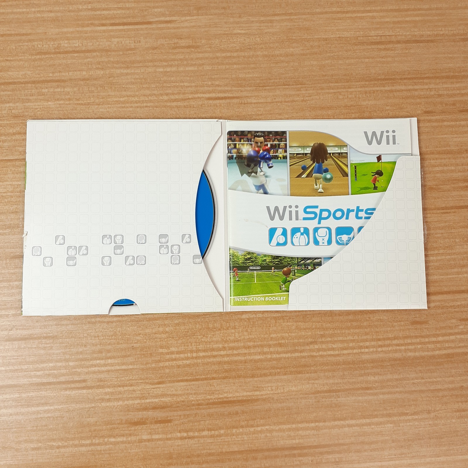 Wii Sports (Nintendo Wii, 2006) With Cardboard Sleeve Manual Tested Working