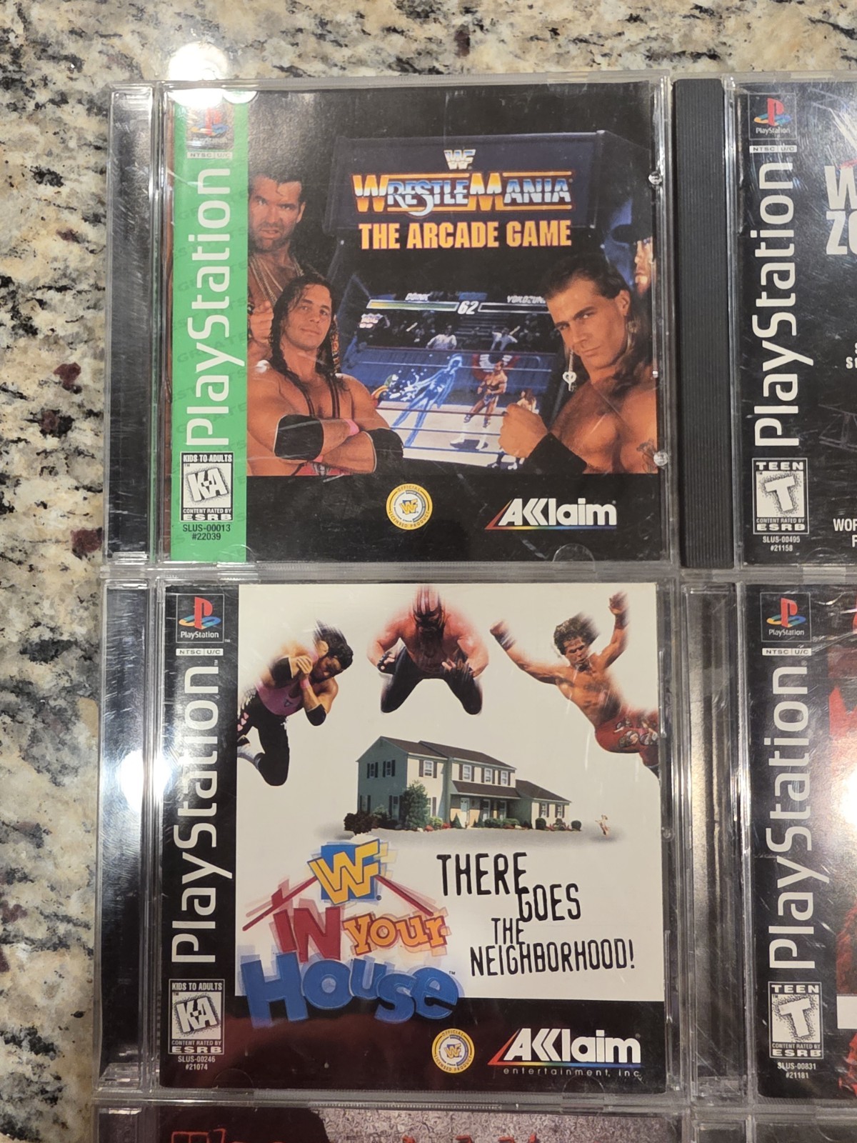 PlayStation WWF WrestleMania The Arcade Game War Zone Forceable Entry CD Used