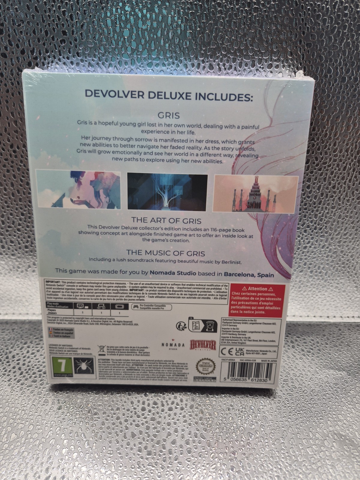 Gris – Nintendo Switch – Deluxe Devolver Edition 2025 – NEW FREE US SHIPPING