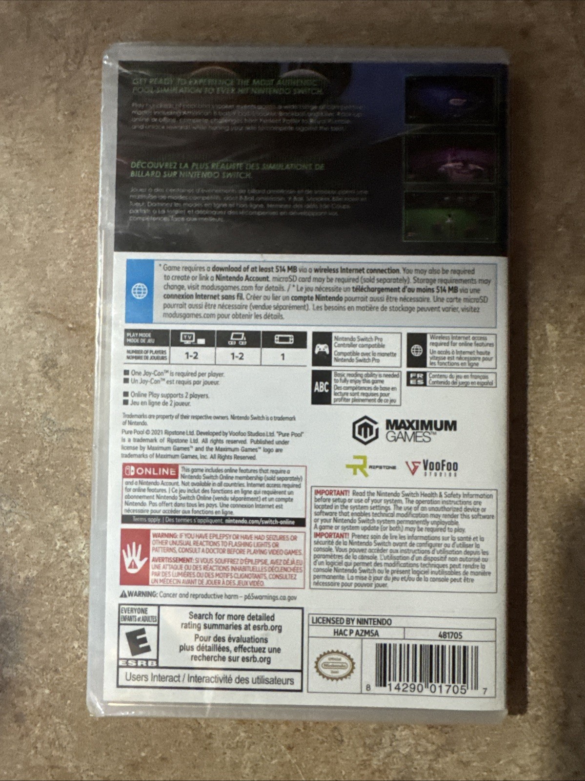Pure Pool – Nintendo Switch New Sealed