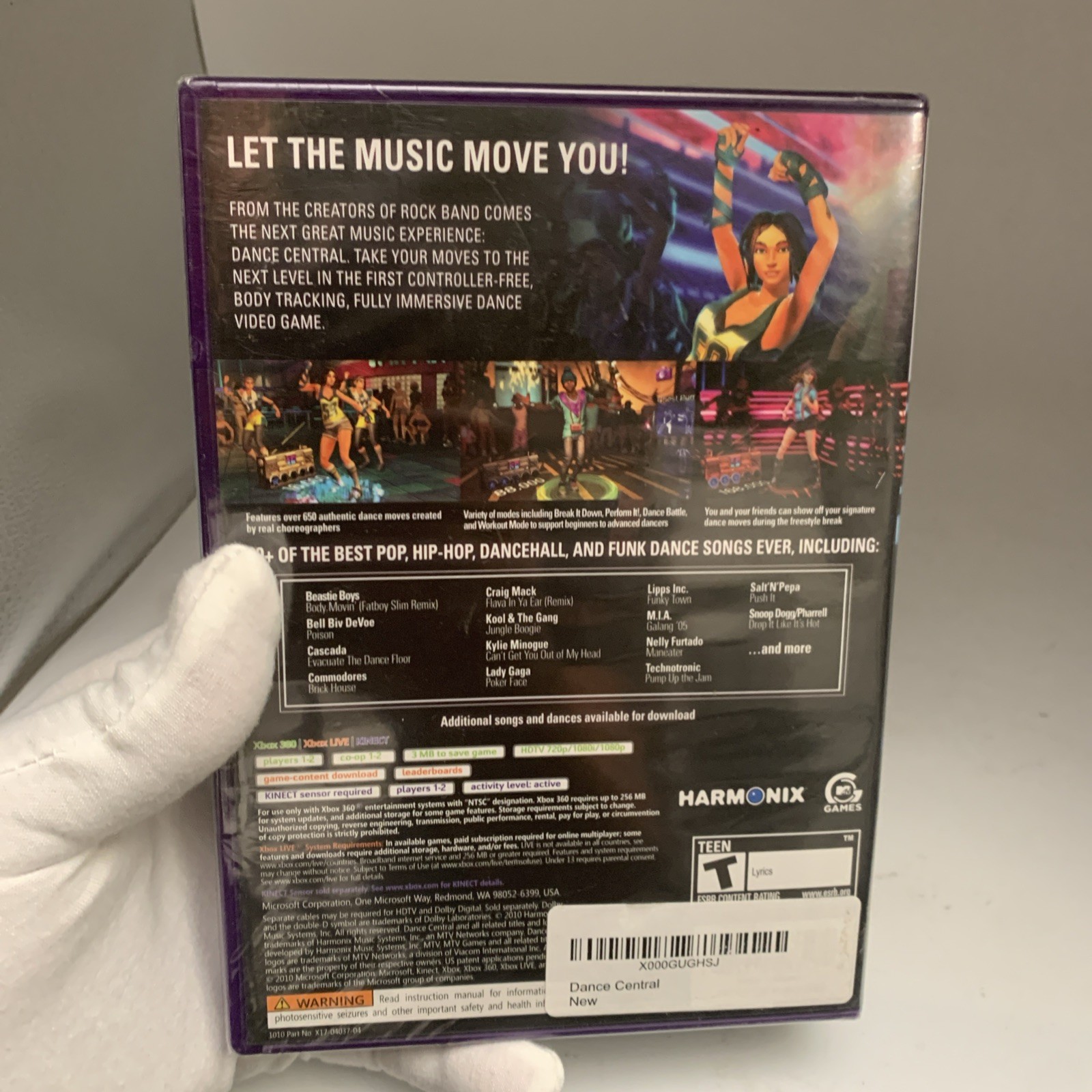 Dance Central (2010) – Xbox 360 Kinect Sensor Rhythm Music Sealed See Pics