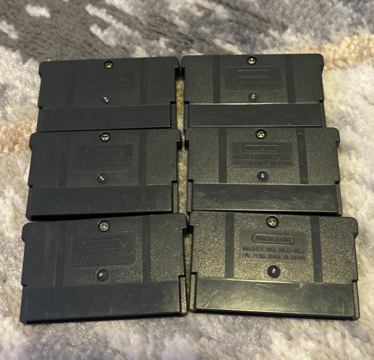 Lot of 6 GameBoy Advance Nintendo Games Tony Hawk 3 Pac-Man Lion King Baseball