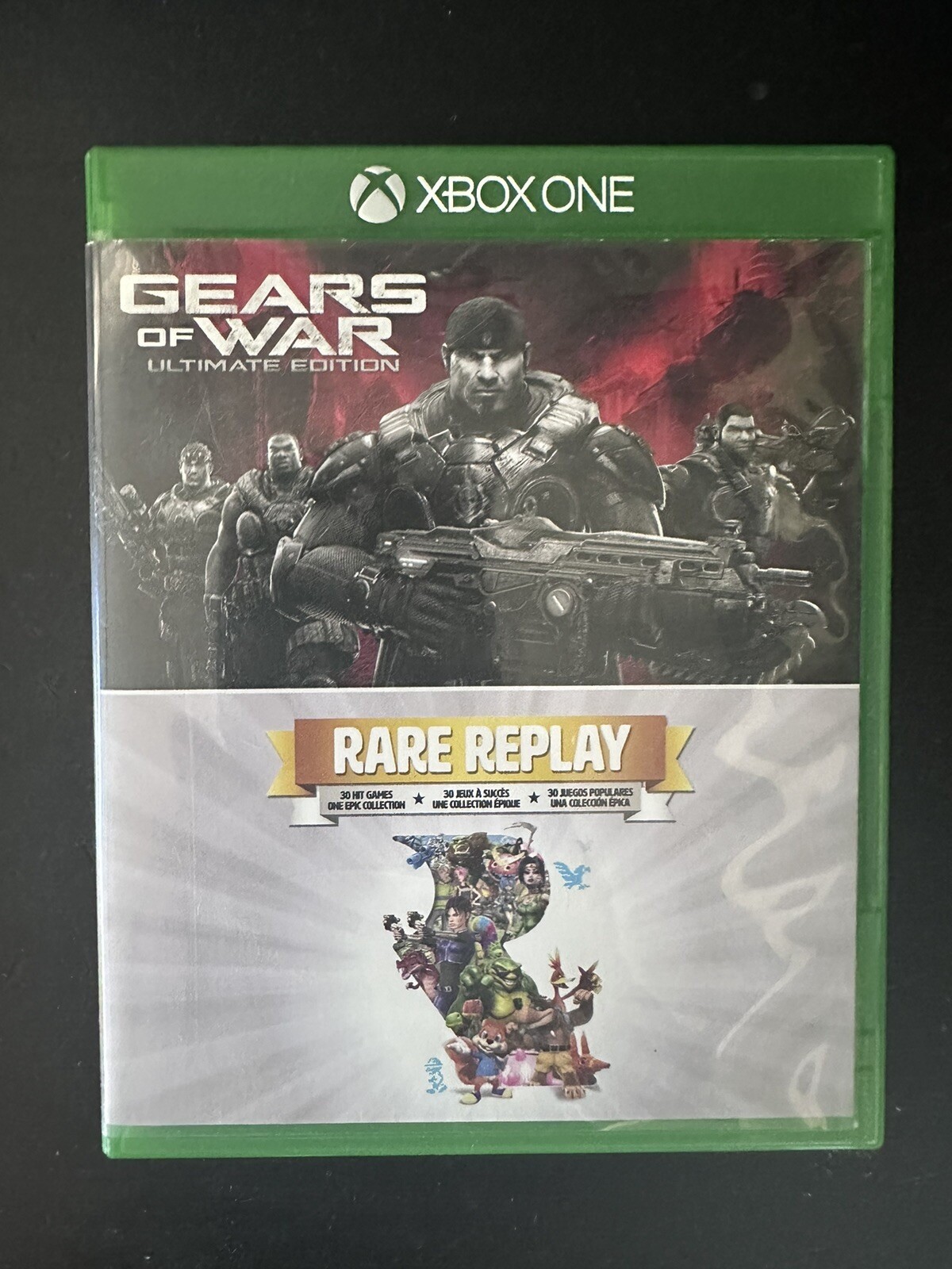 Gears of War Ultimate Edition Rare Replay Xbox One Disc and Case Tested 2 Games