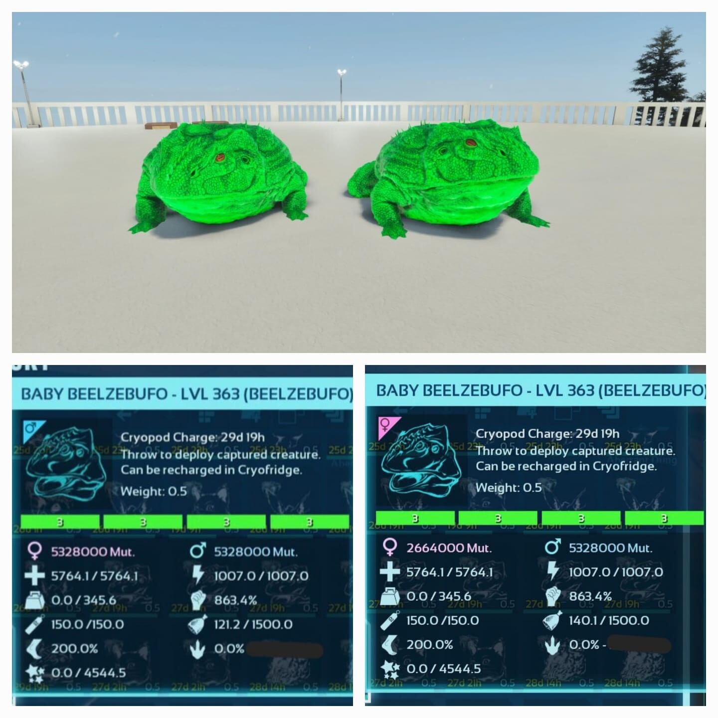 Ark Asa Pve Official Baby Pair Beelzebufo High Status Pc/PS5/Xbox