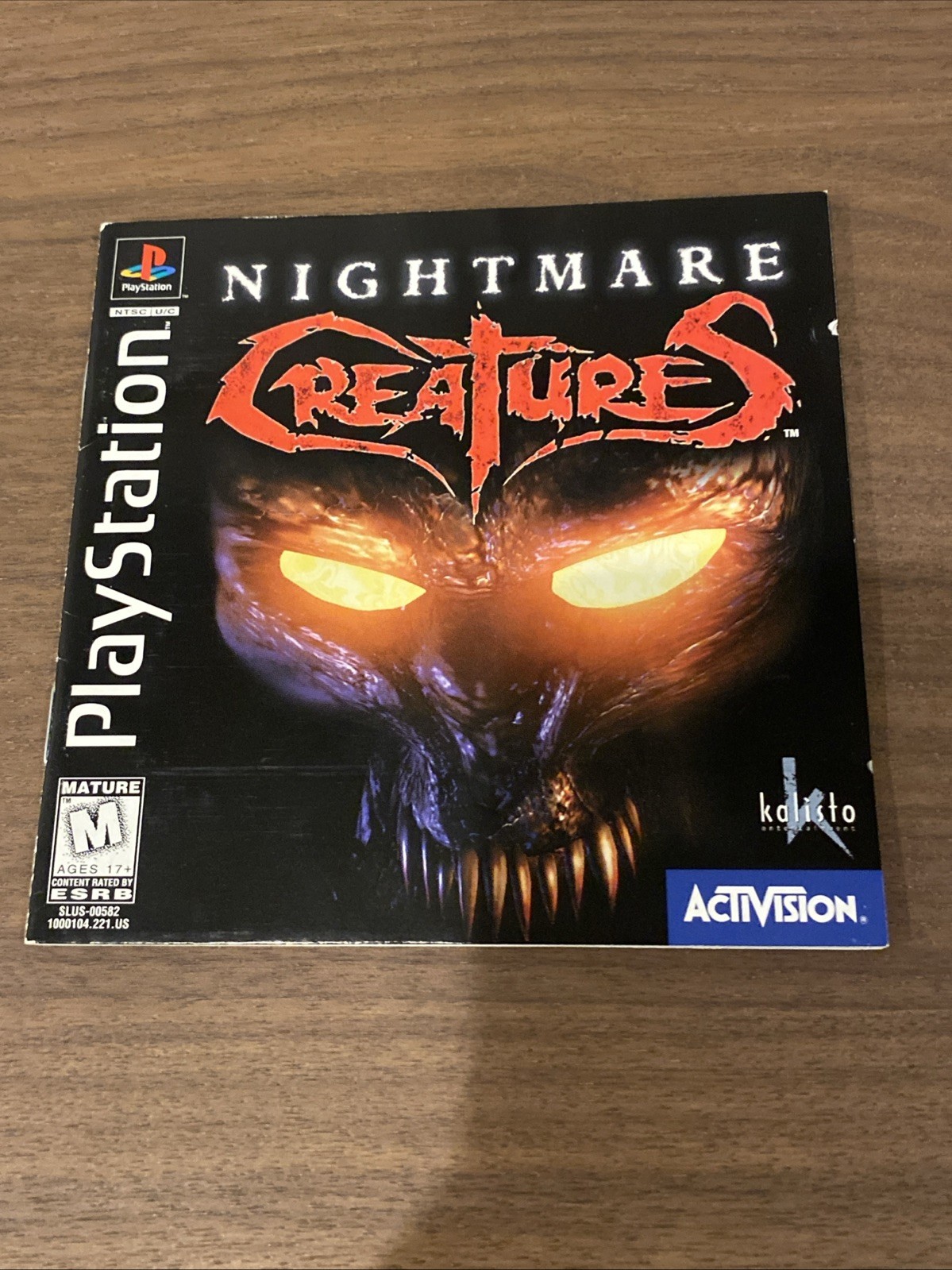 Nightmare Creatures (Sony PlayStation 1, 1997) Complete w/Reg Card
