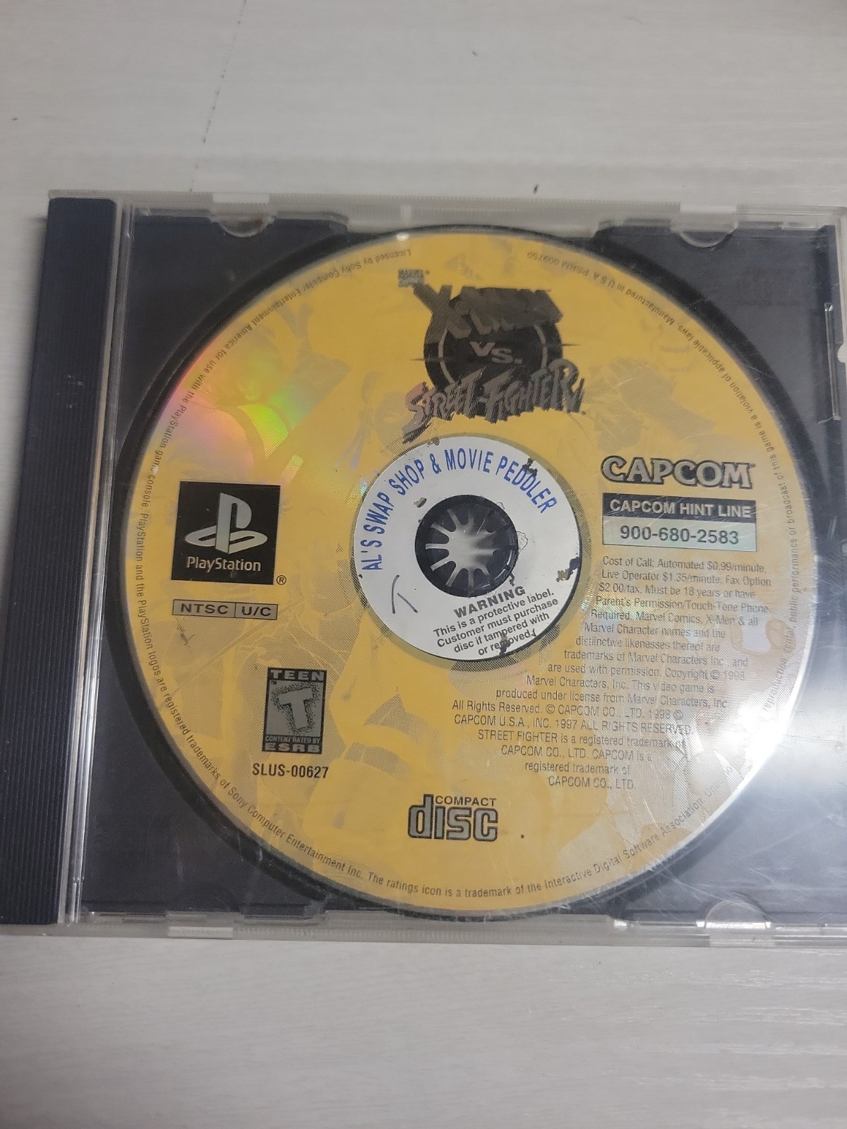 X-Men Vs. Street Fighter (Sony Playstation 1, Used