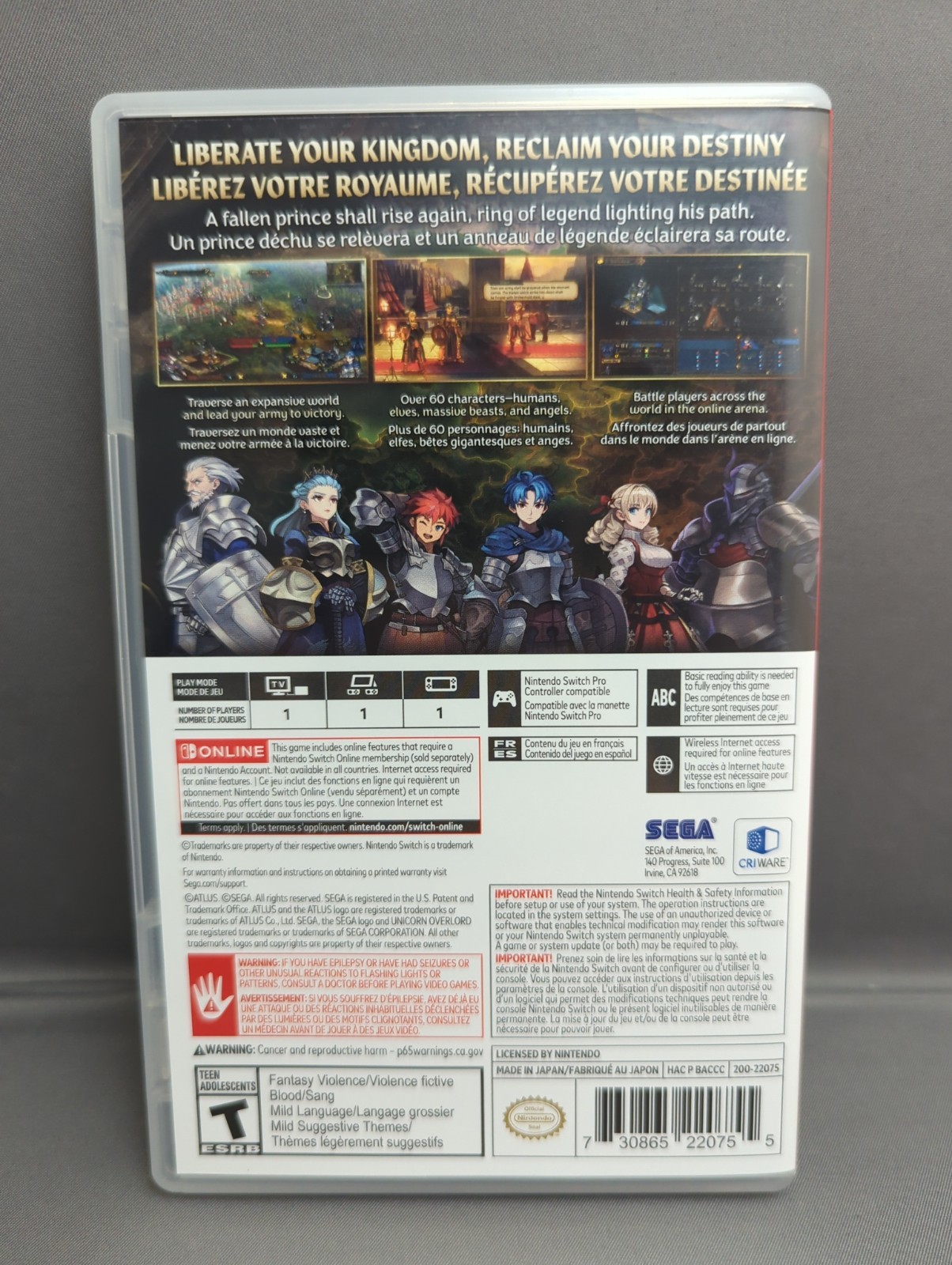 * Unicorn Overlord (Nintendo Switch) Complete CIB