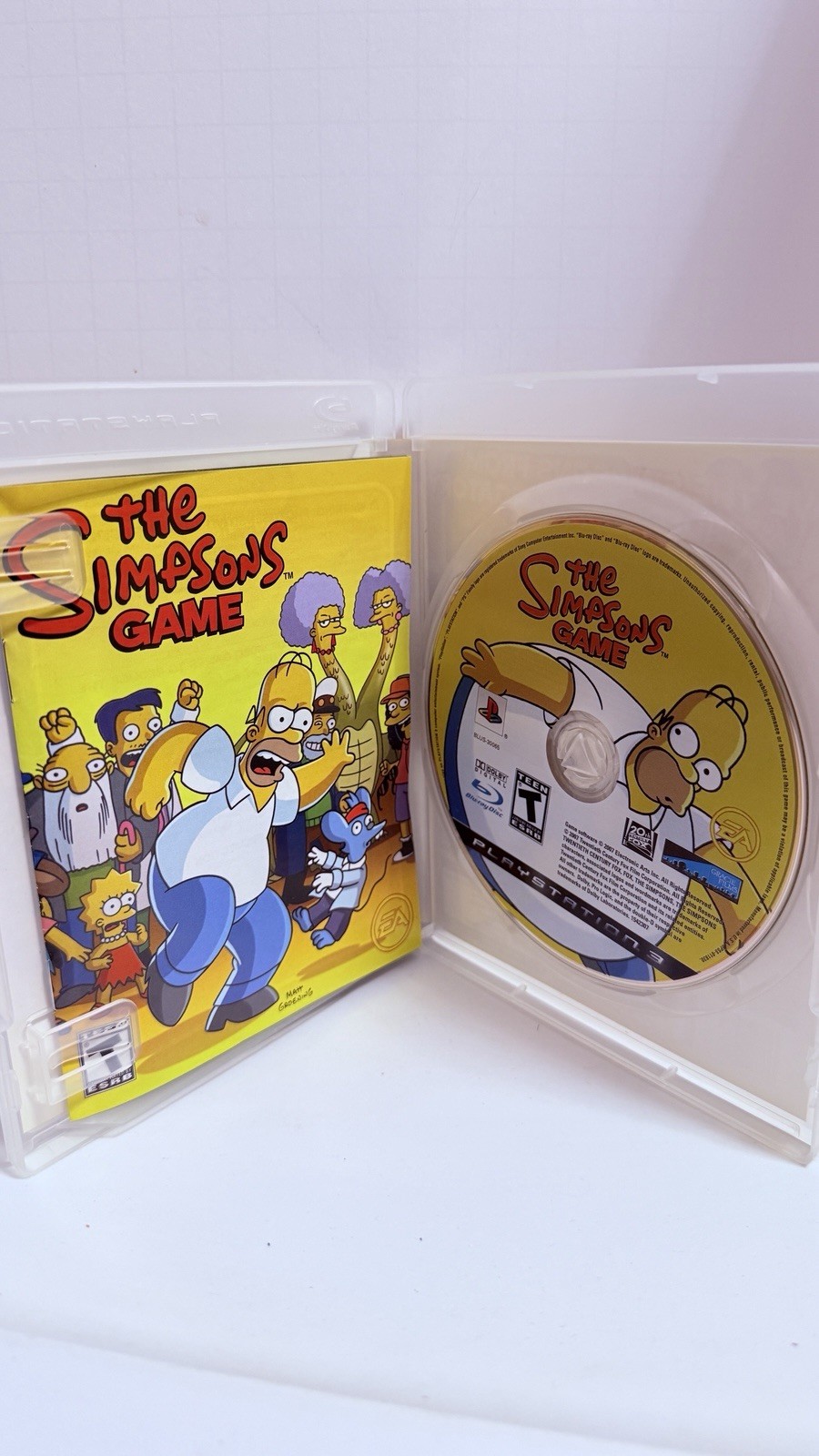 The Simpsons Game PlayStation 3 PS3 With Case & Manual Tested & Works PS3