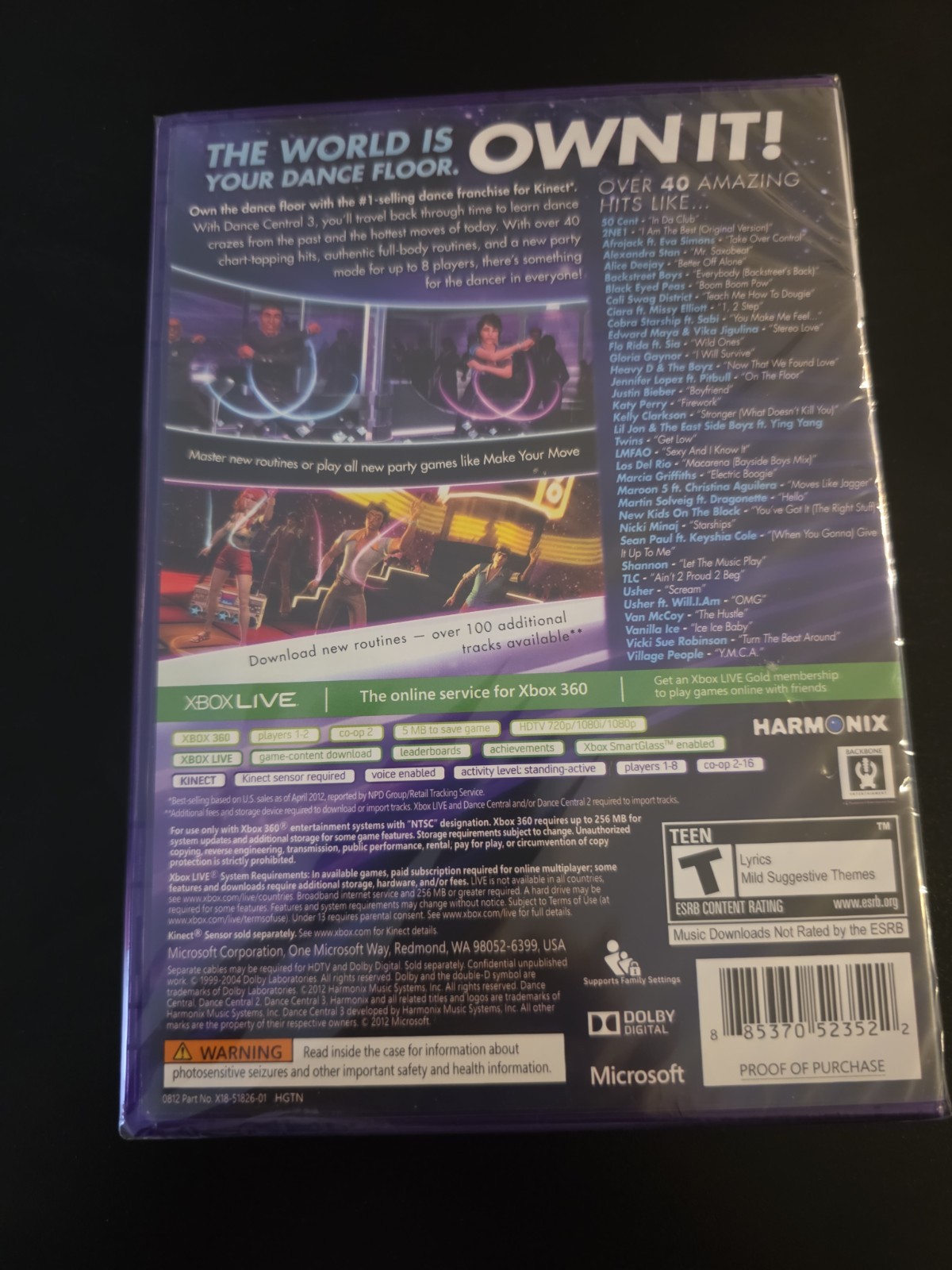 Dance Central 3 (Microsoft Xbox 360, 2012)