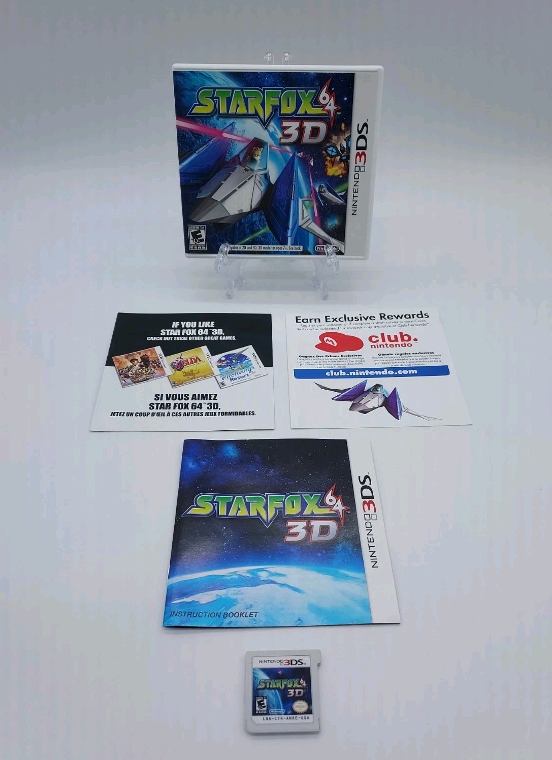 Star Fox 64 3D (Nintendo 3DS, 2011) CIB – Complete In Box Tested