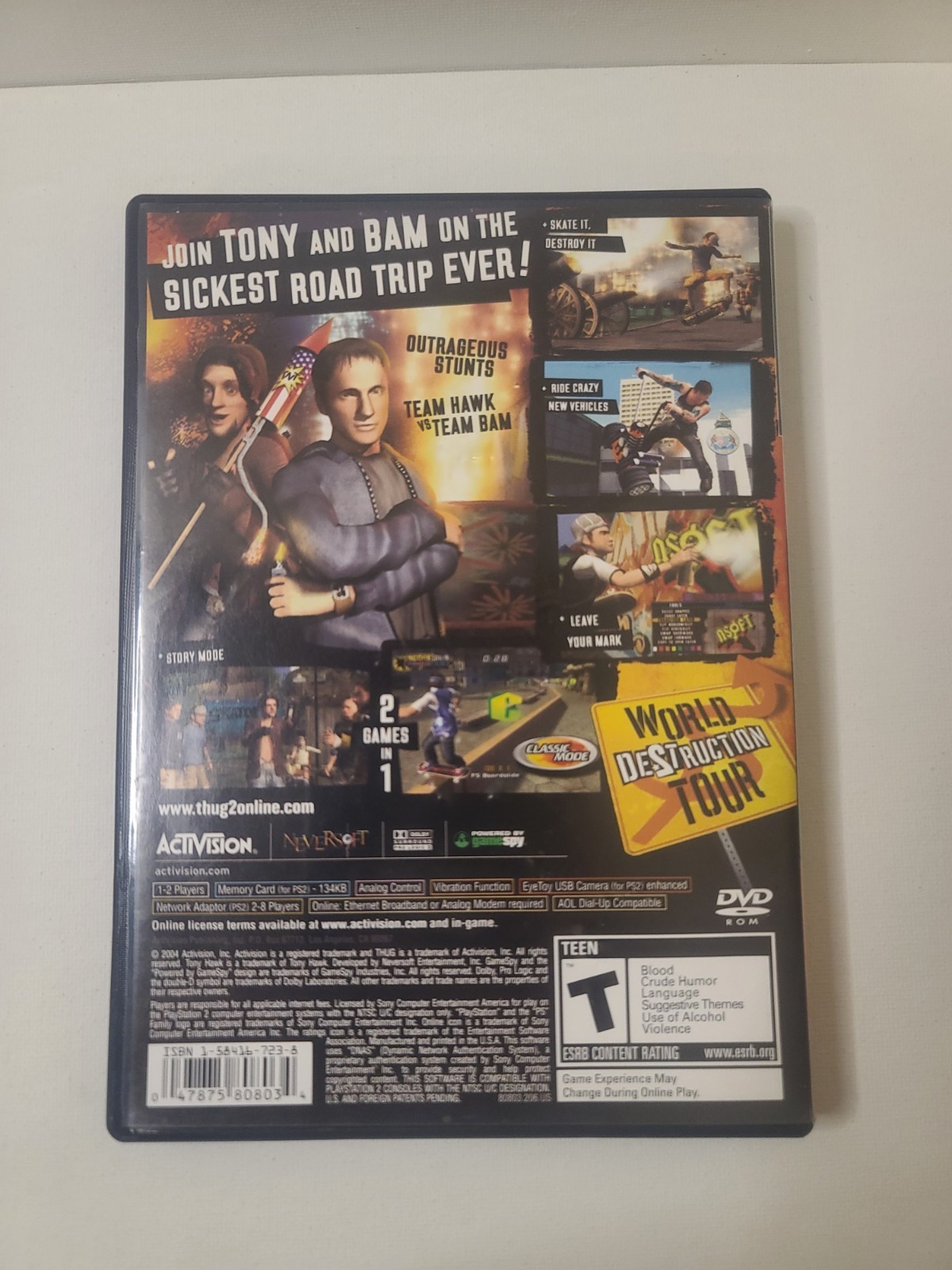 Tony Hawk’s Underground 2 (Sony PlayStation 2, 2004) CIB COMPLETE + MANUAL PS2