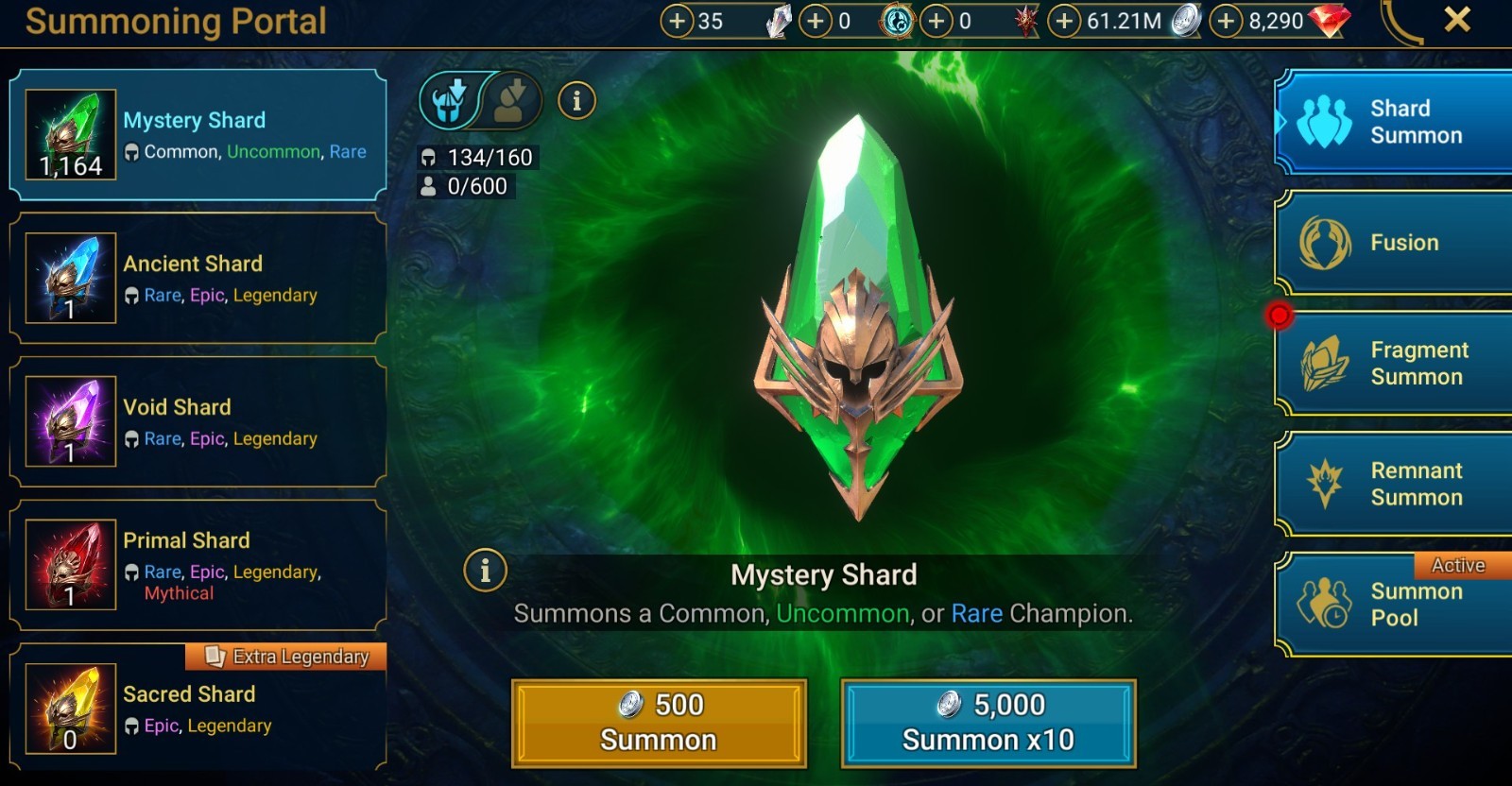 Raid Shadow Legends | Starter Mythical – Nais : 95k energy / 27 Legendary