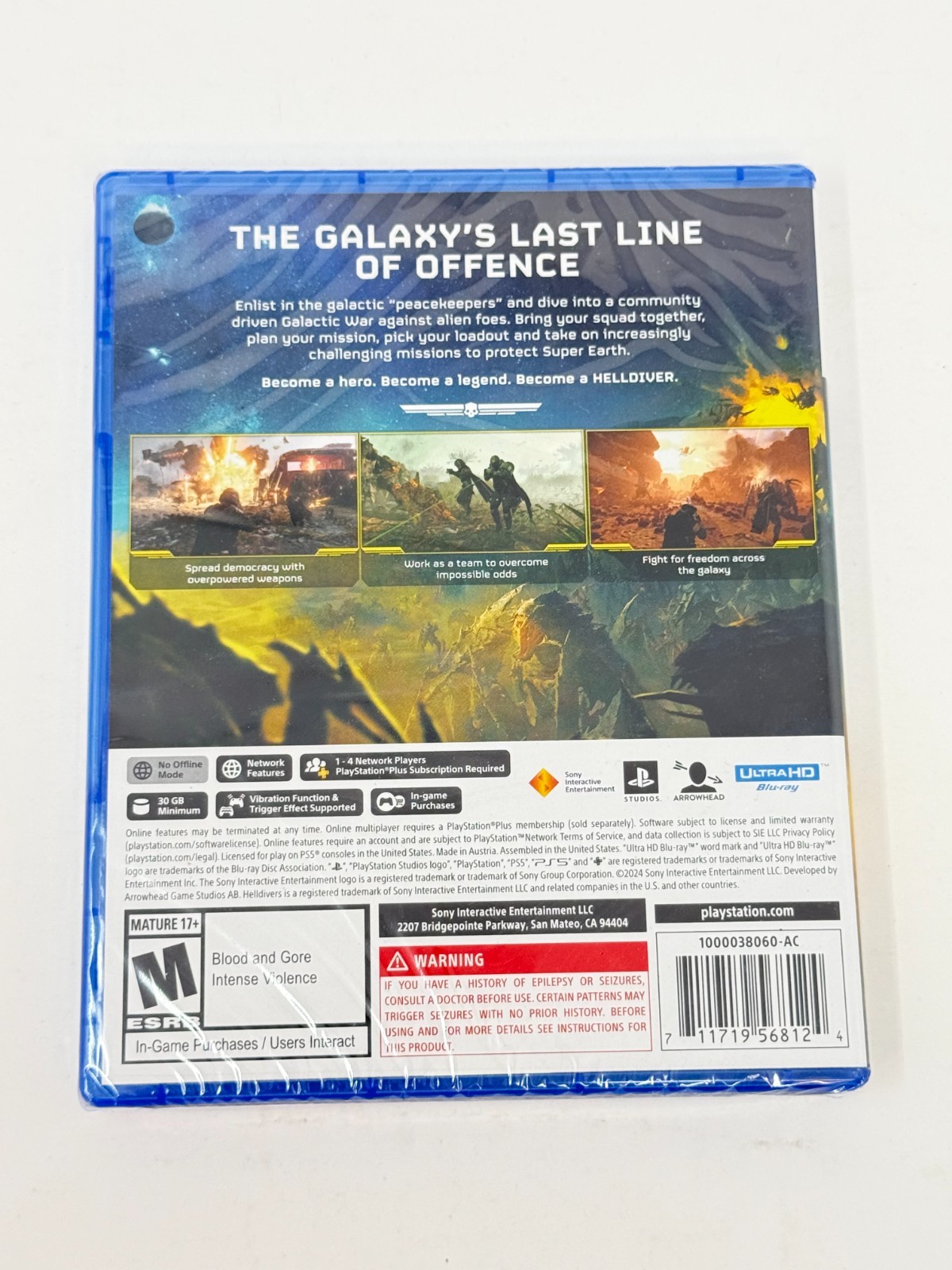 Helldivers II PS5 New Sealed