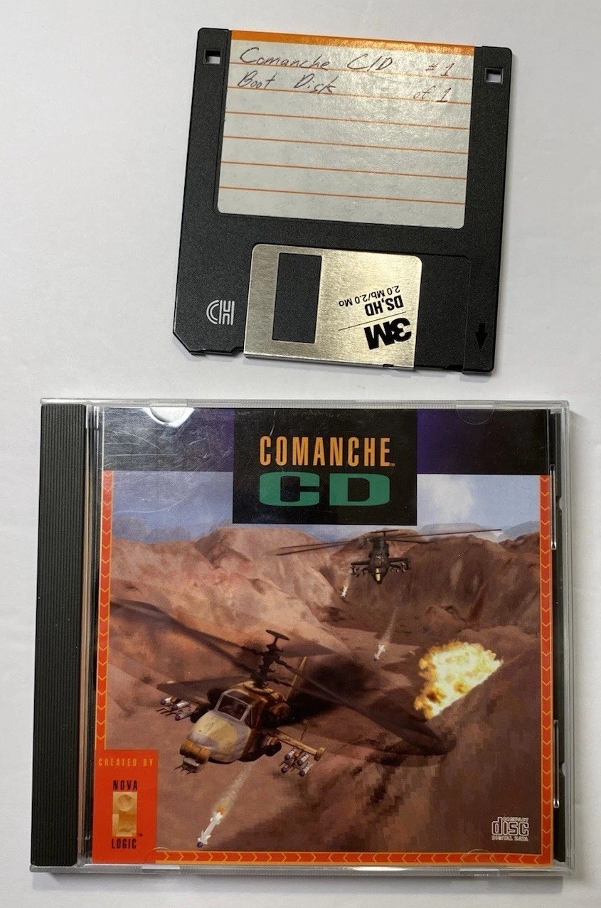 Classic PC Games Comanche Maximum Overkill & Earthsiege W/ Expansion C/W Manuals
