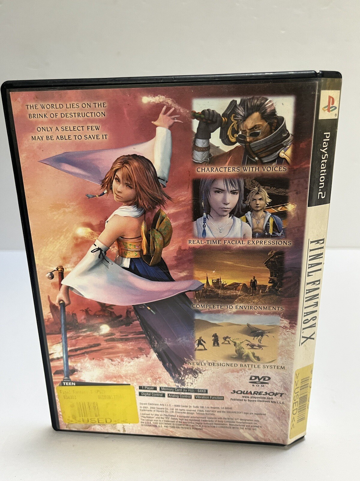 Final Fantasy X – 2001 Role Playing – (Teen) – Sony PlayStation 2 PS2