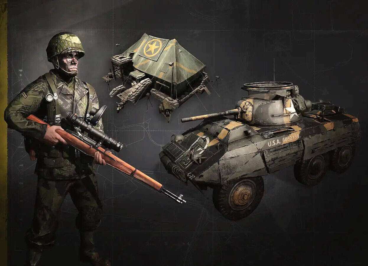 Company of Heroes 3: Night Fighters US Forces HQ Cosmetic Bundle – For PC
