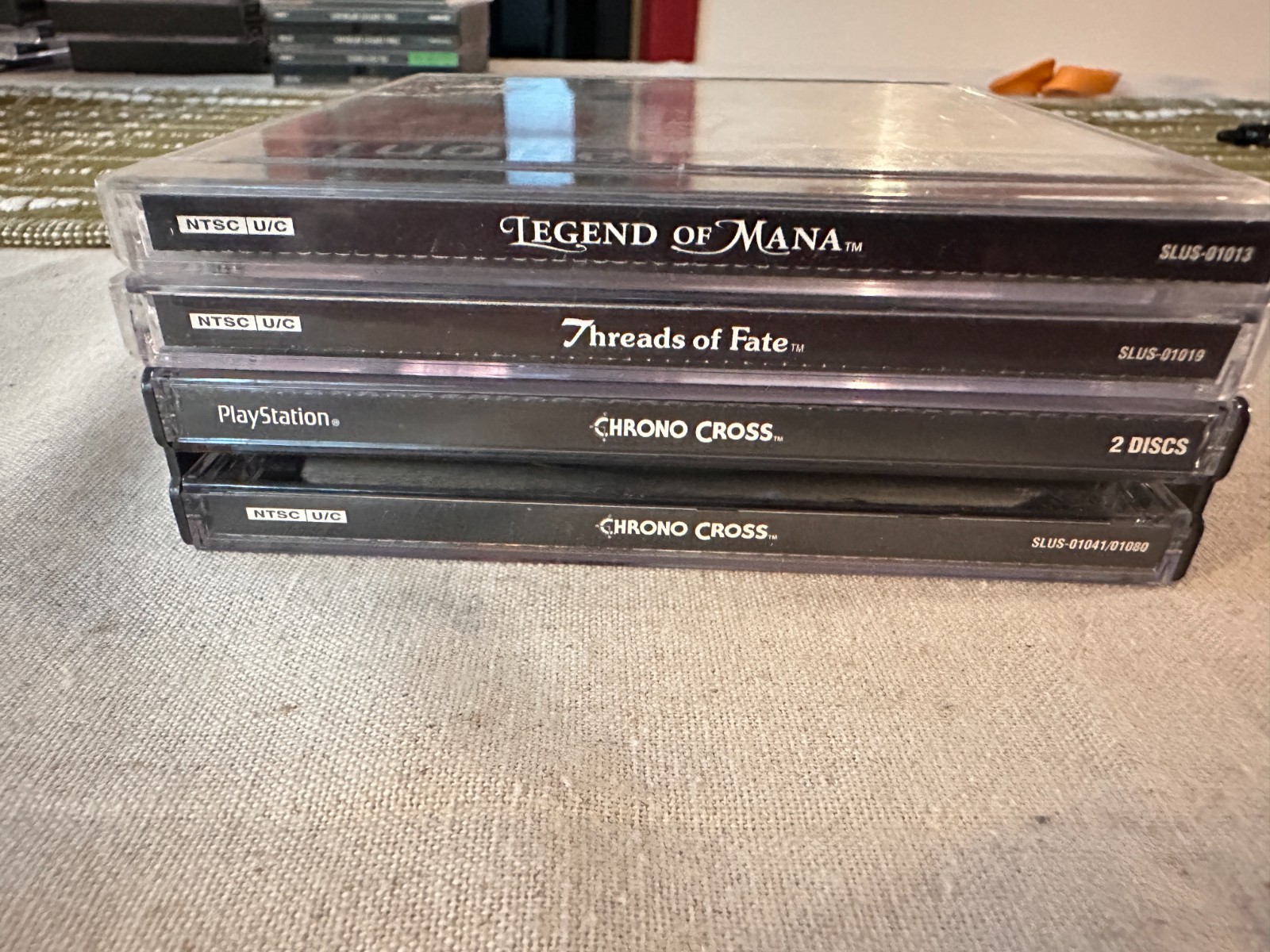 Legend of Mana Threads of Fate Chrono Cross PlayStation 1 – CIB Lot – Rare trio!