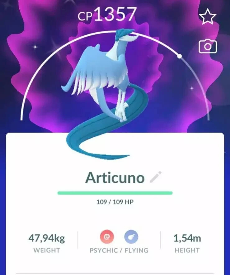 Pokémon G0 – Shiny Galarian Articuno — Trade unregistered 1mill Dust