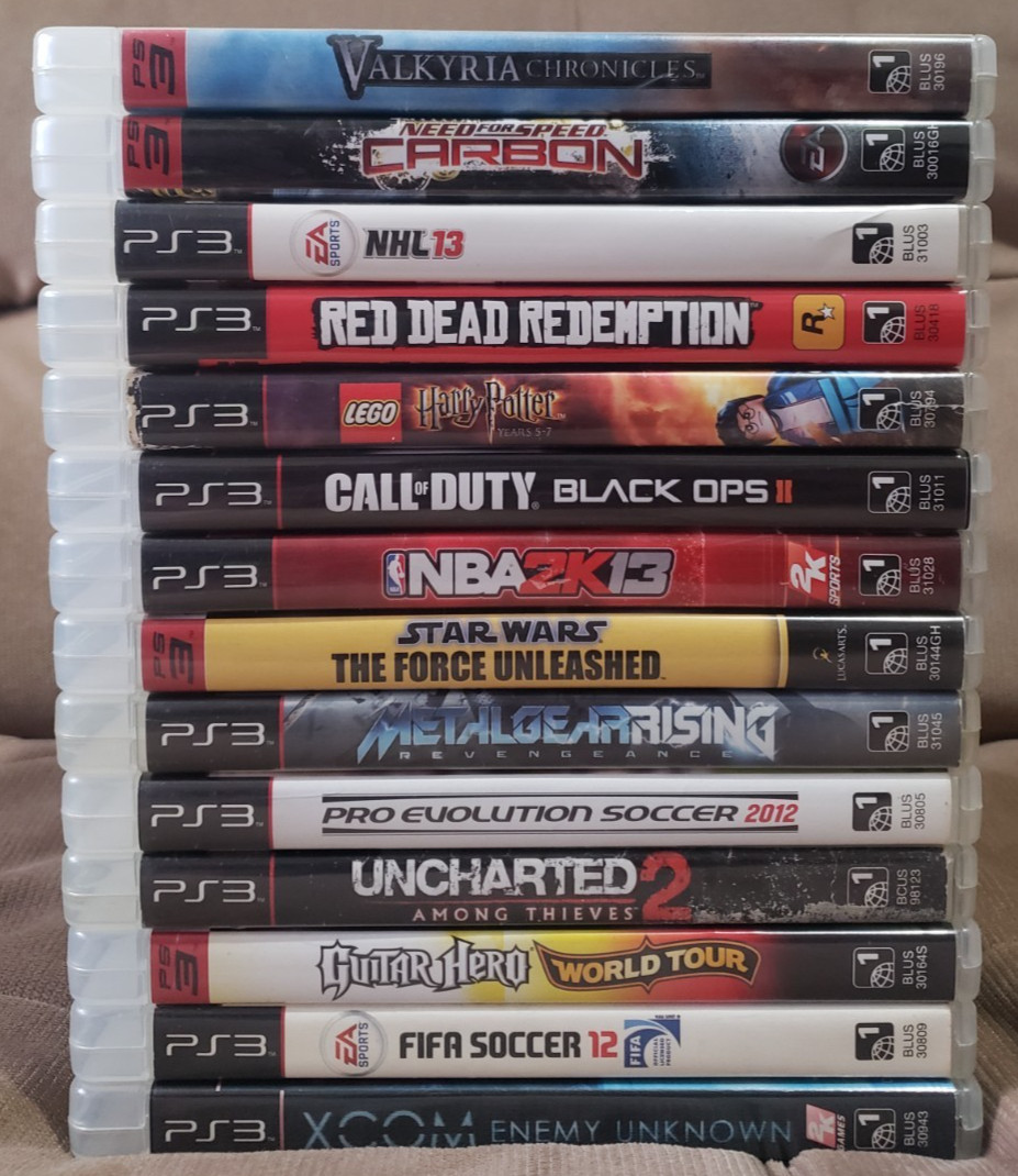 Sony PlayStation PS3 Games Lot Bundle – 16 Games