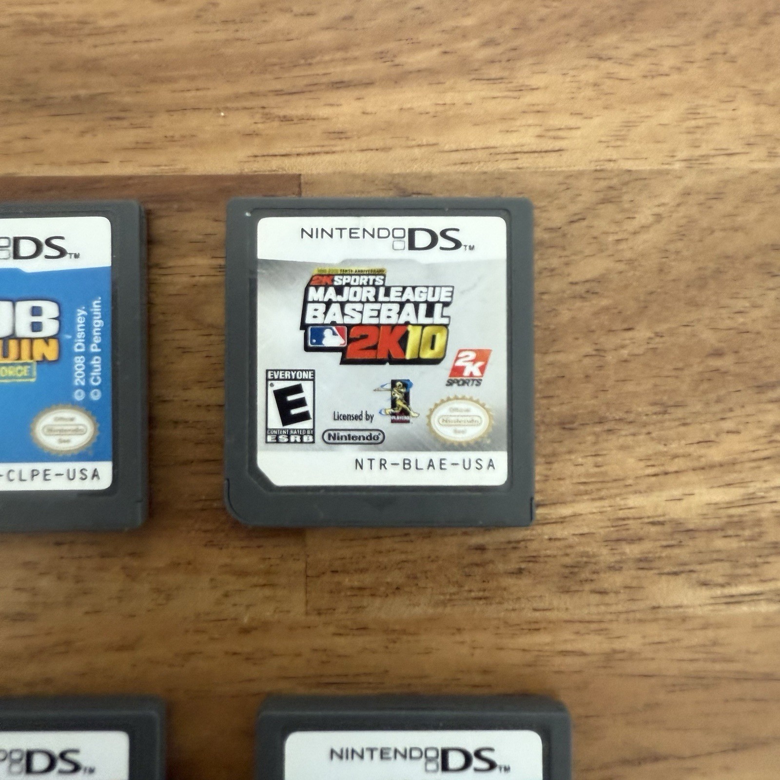 Nintendo DS 7 Game Lot MLB Madagascar Big Brain Age 2 Club Penguin Zoo Tycoon…