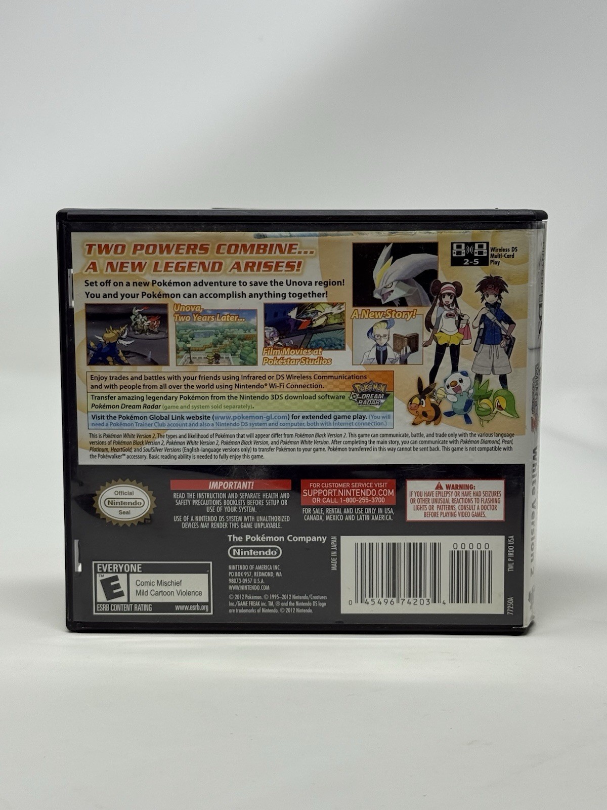 Pokemon White Version 2 Nintendo DS Complete CIB with Inserts Authentic Tested