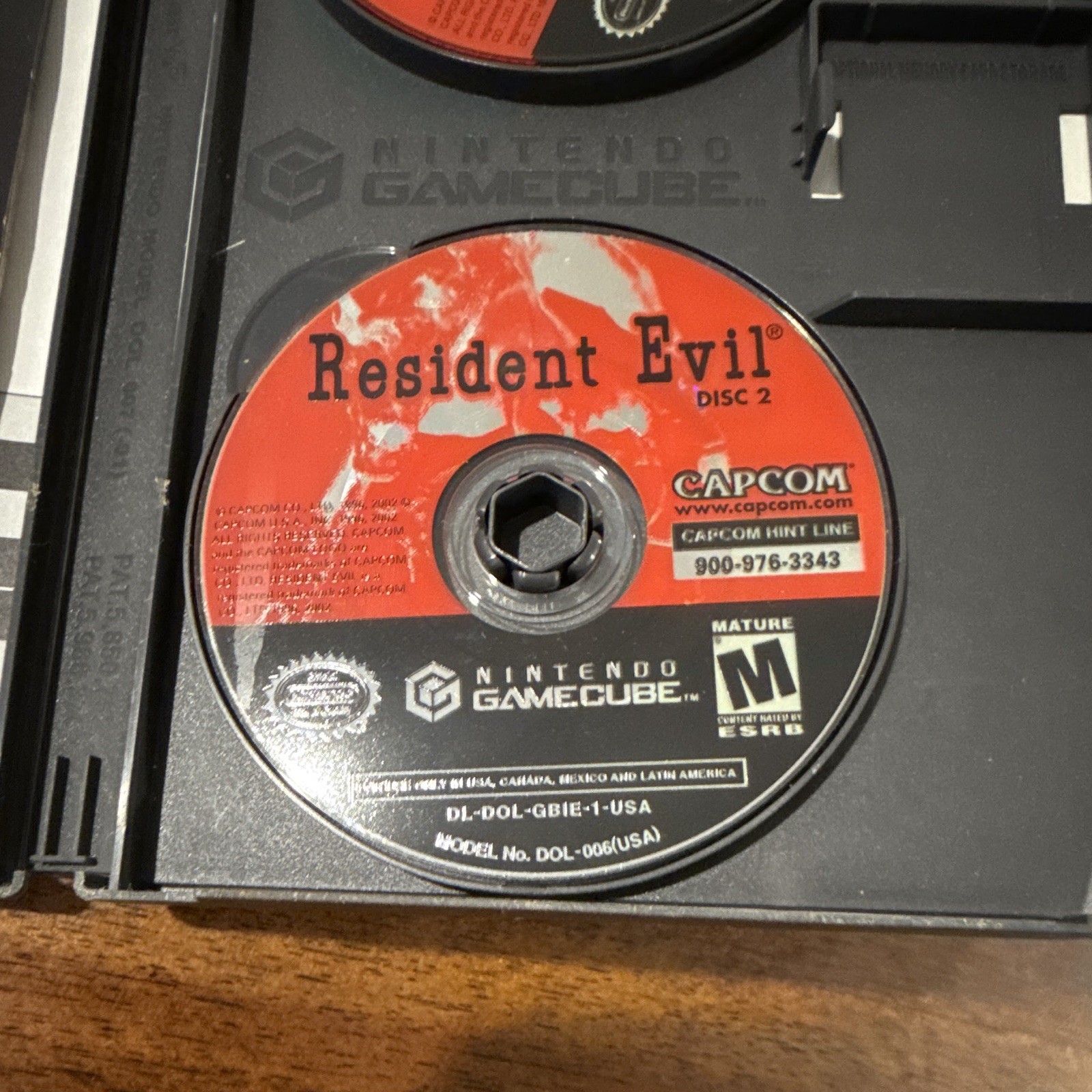 Capcom Resident Evil (Nintendo GameCube) CIB w/ Manual, 2 Discs CIB Manual