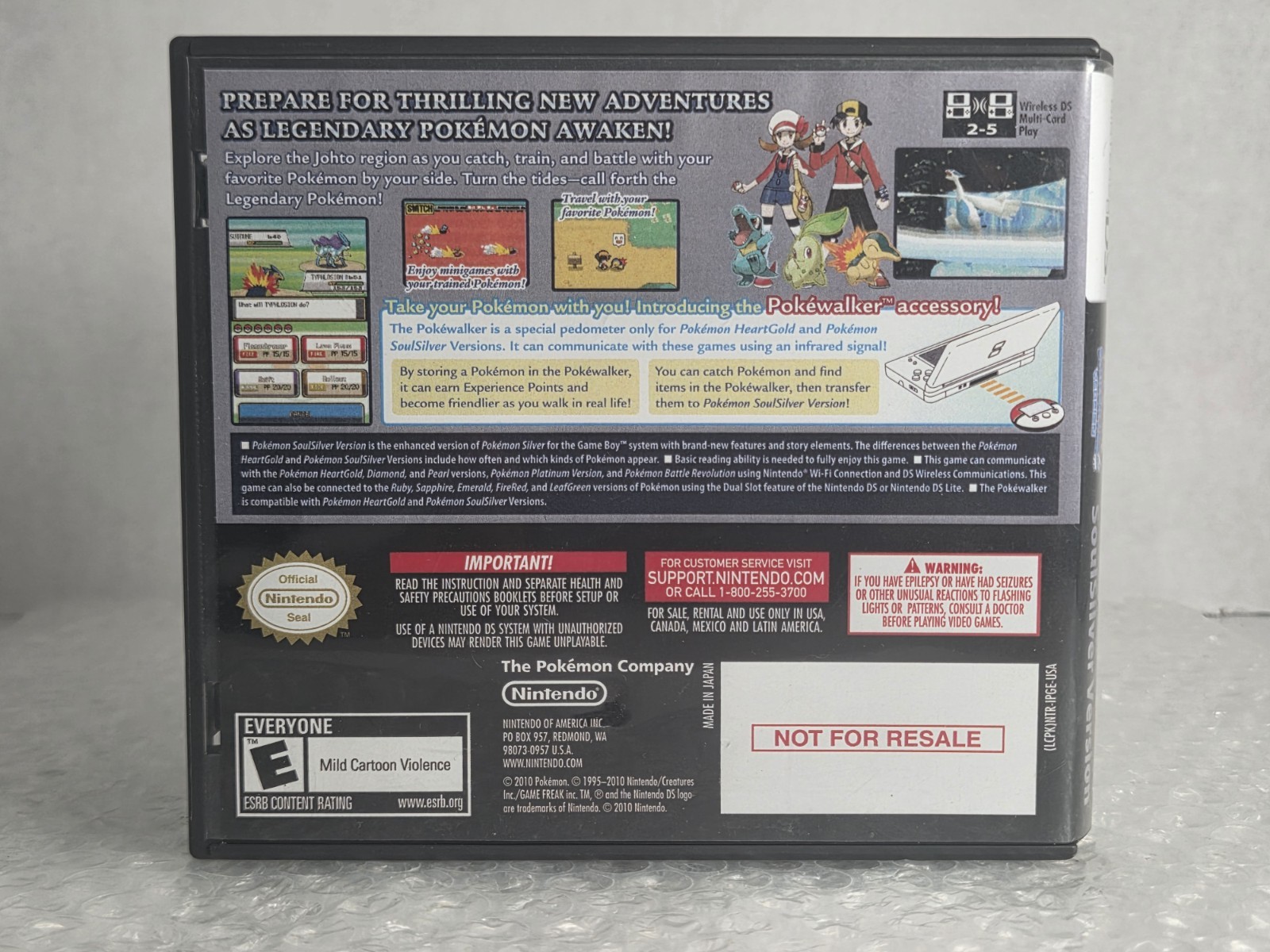 Pokemon: SoulSilver Version Nintendo DS 3DS Complete In Box CIB Tested Authentic