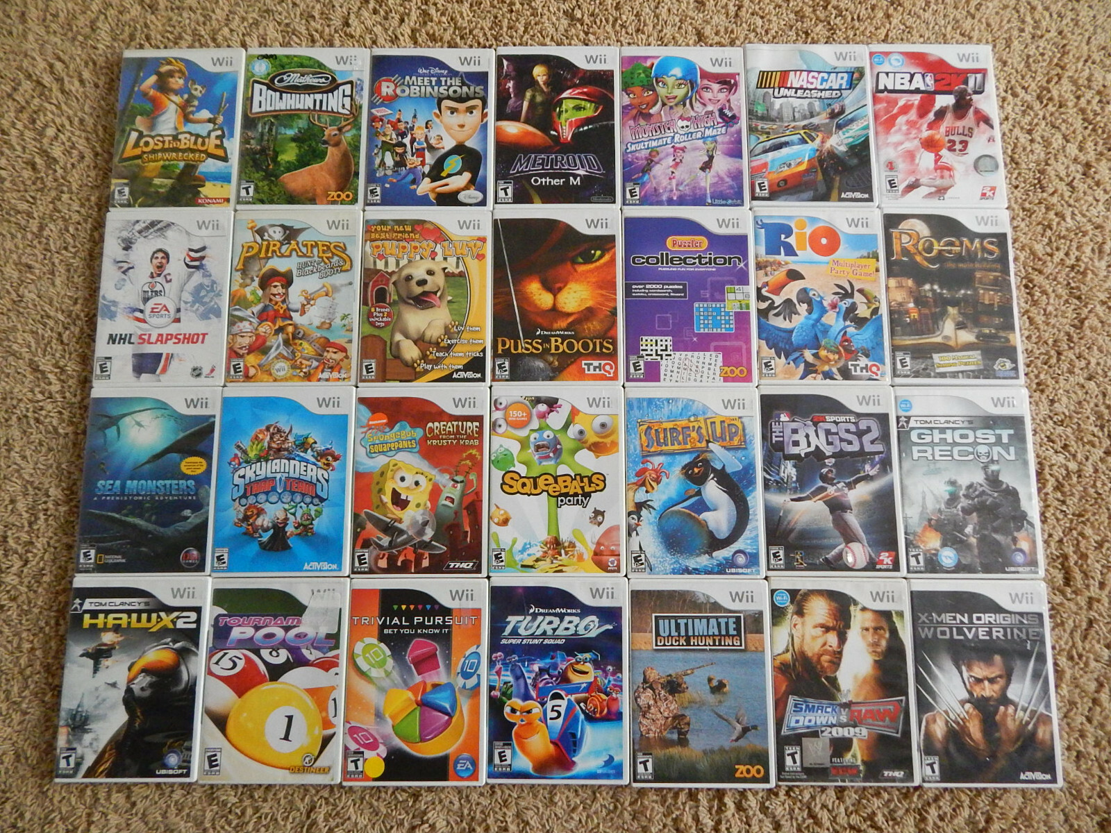Nintendo Wii Games! You Choose from Selection! $6.95 Each! Buy 3 Get 4th FREE!