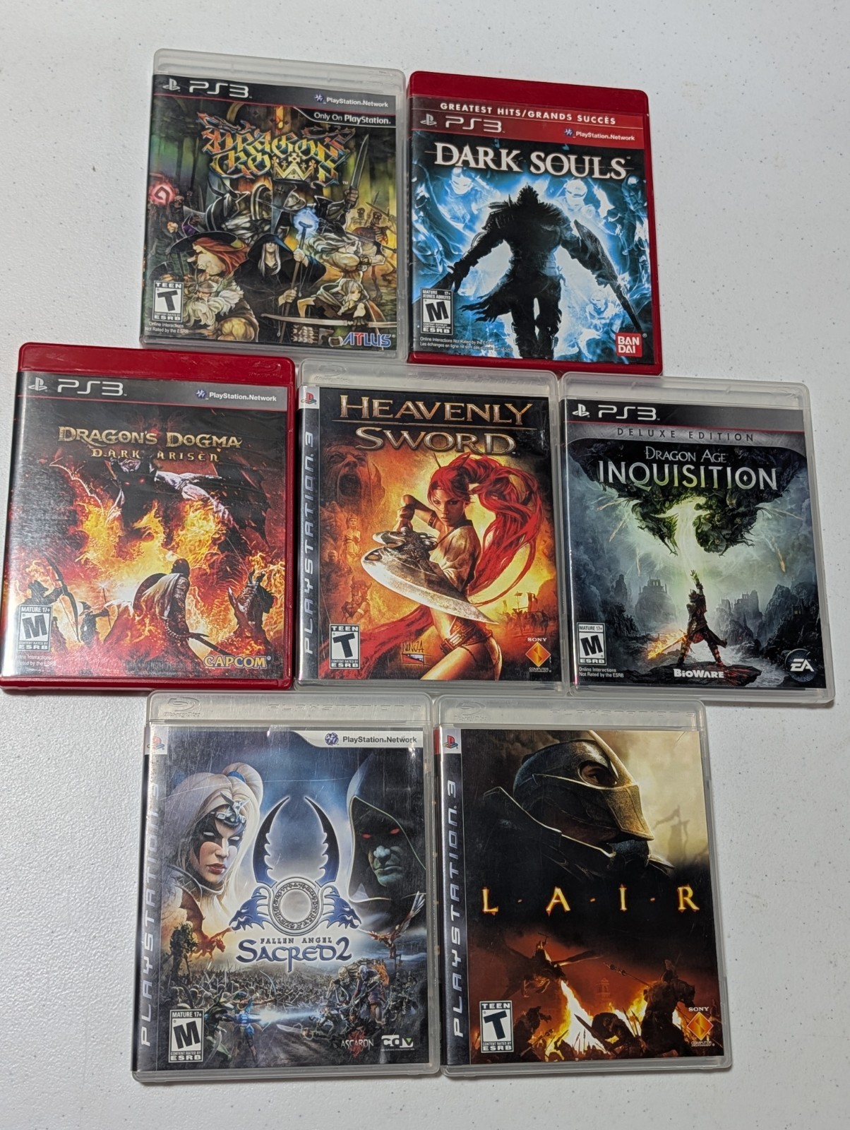 PlayStation 3 Games Dragon’s Crown, Dark Souls, Dragon’s Dogma, Heavenly Sword +