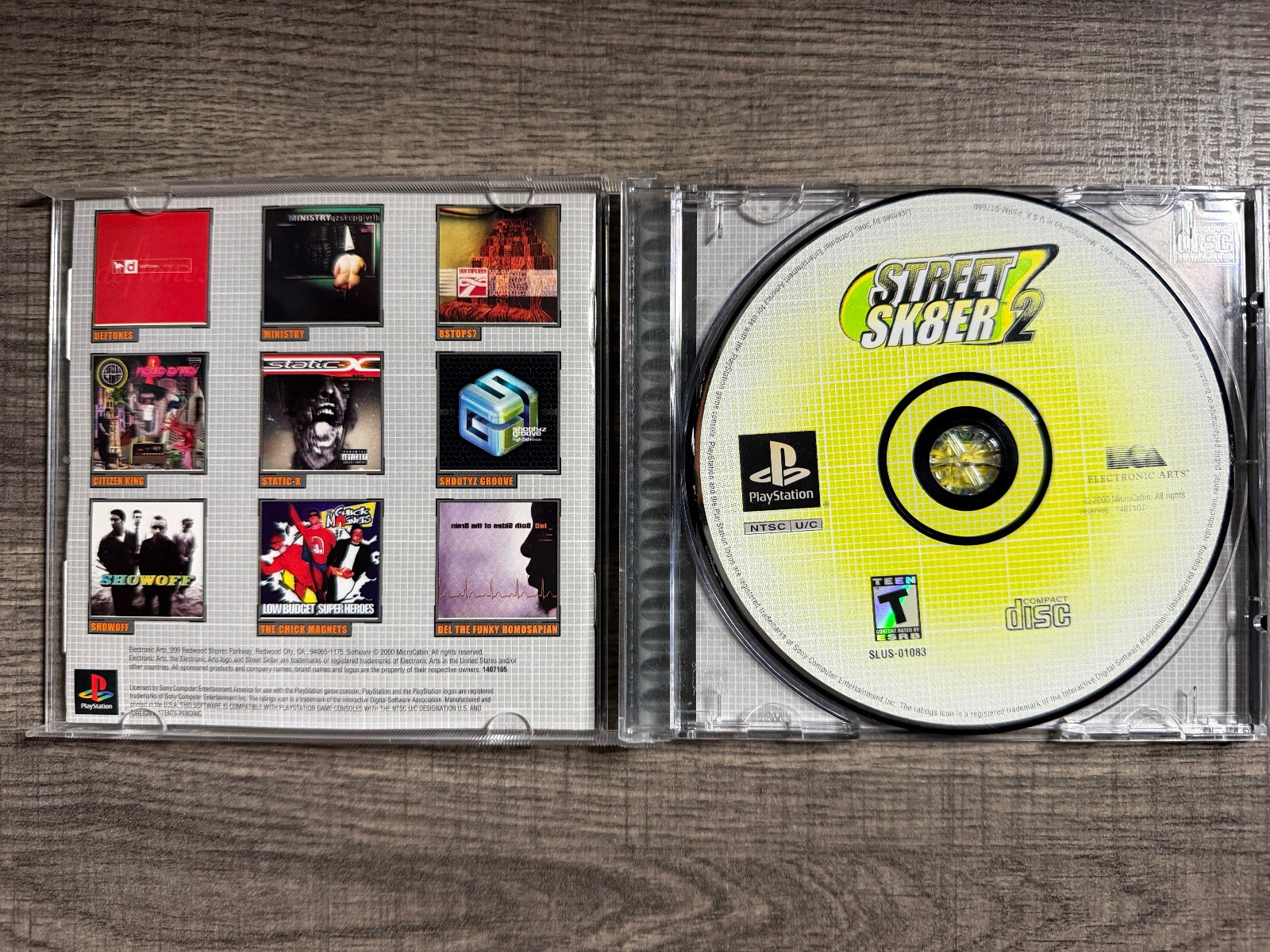 Street Sk8er 2 – Sony Playstation 1 PS1 – Electronic Arts – Acceptable Condition