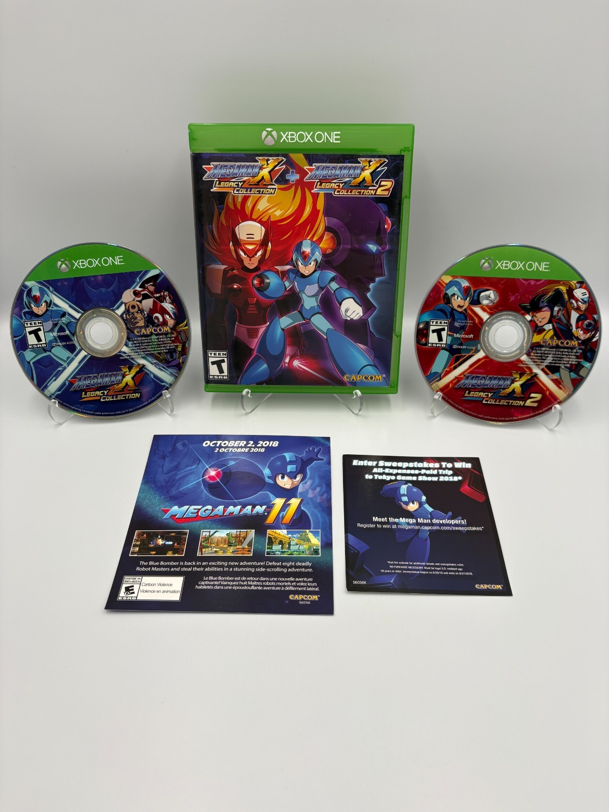 MegaMan X Legacy Collection 1 + 2 – Microsoft Xbox One – CIB w/ Inserts – Tested