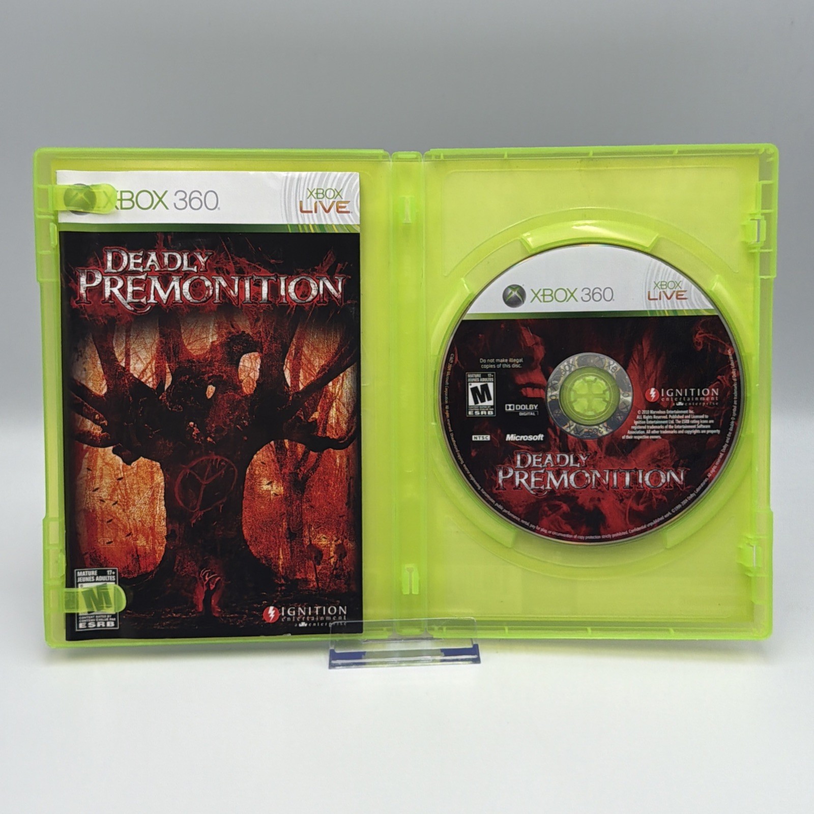 Deadly Premonition (Microsoft Xbox 360, 2010) CIB Complete w/ Manual TESTED
