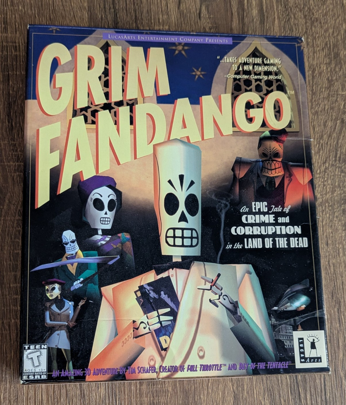 Grim Fandango LucasArts PC BOX ONLY 1998
