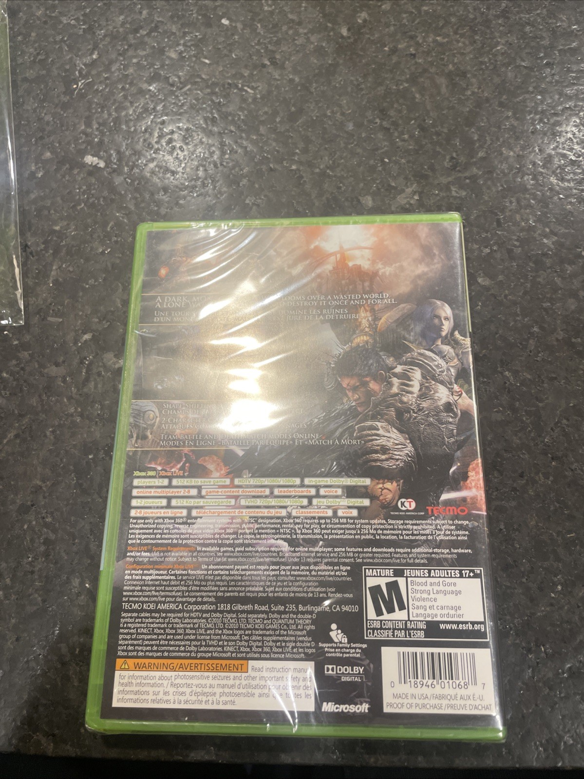 New Sealed Koei Tecmo Quantum Theory Microsoft Xbox 360 Rare