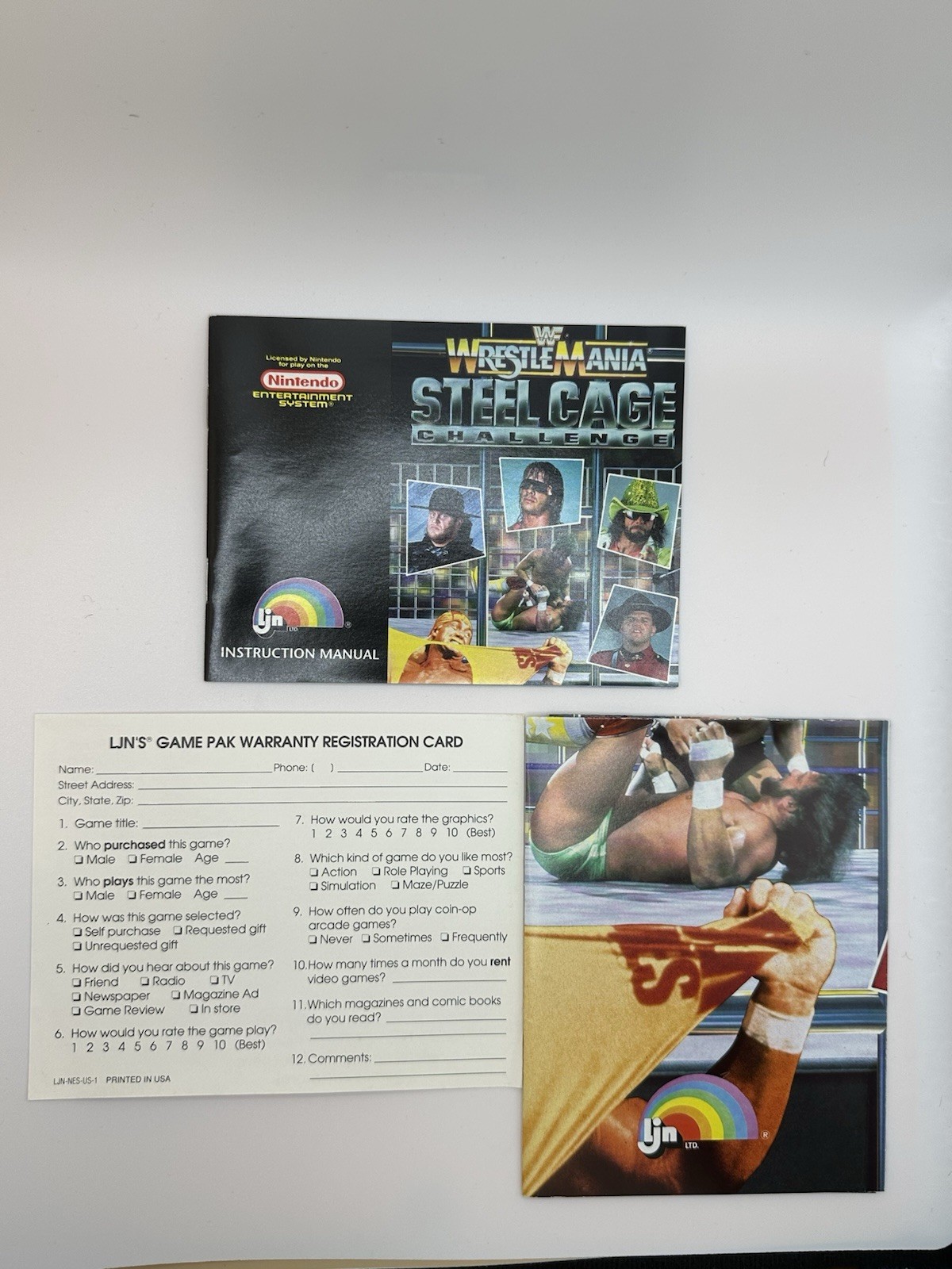 WWF WrestleMania Steel Cage Challenge NES – CIB WITH Poster and inserts