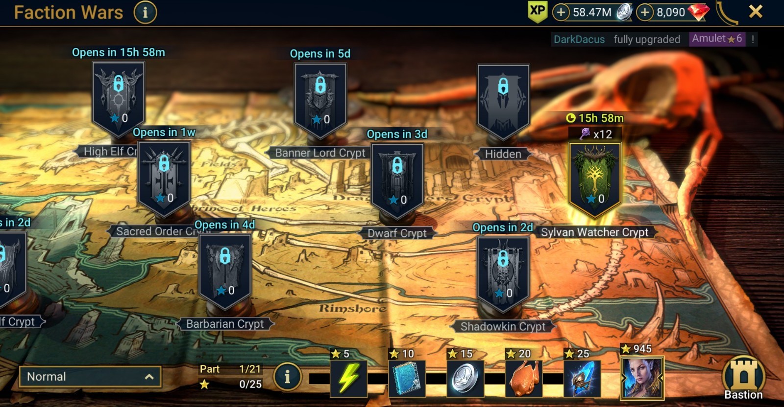Raid Shadow Legends | Starter acc with Klaazag : 93k energy / 26 Legendary hero