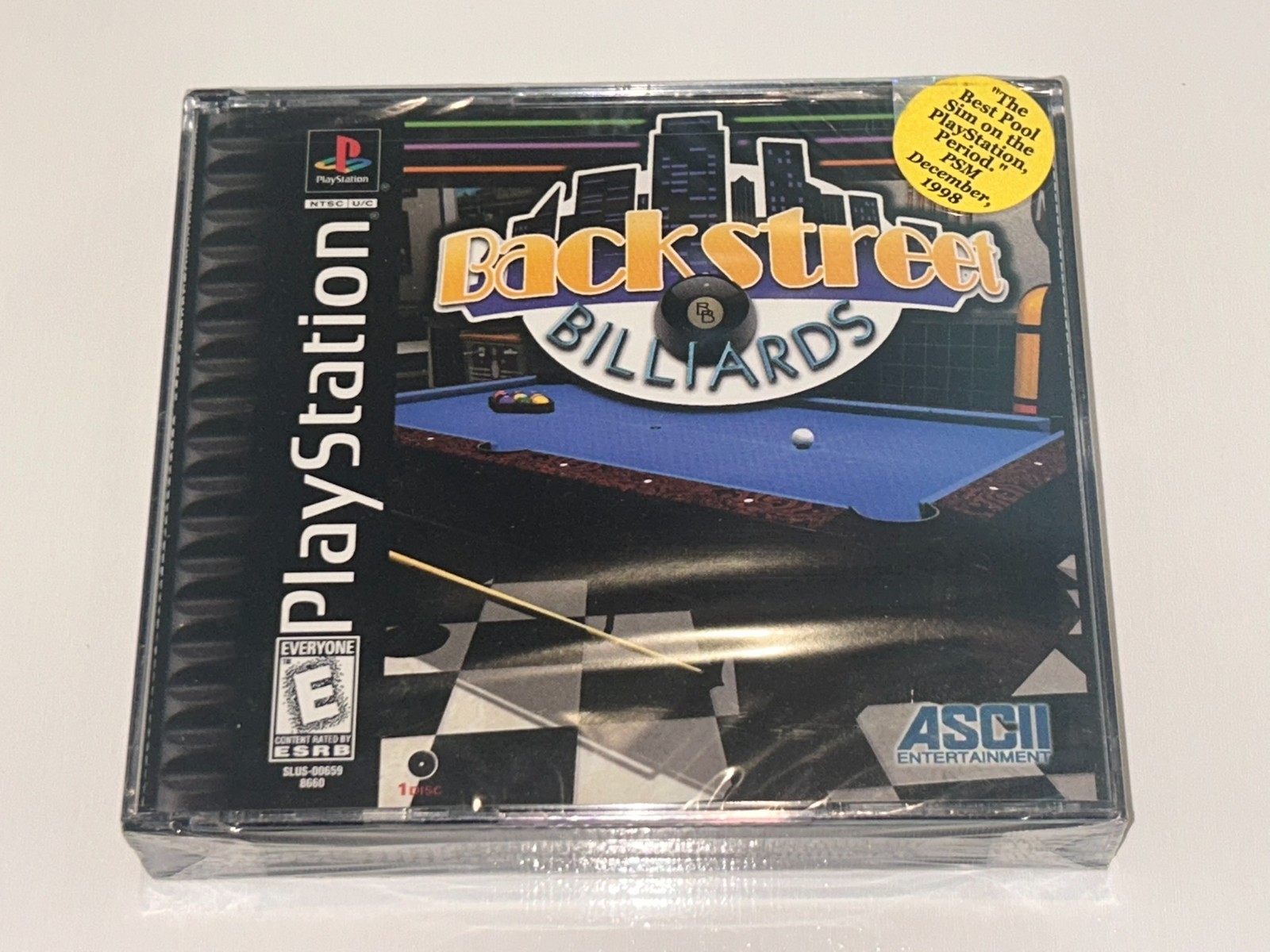 Backstreet Billiards (Sony PlayStation 1, 1998) PS1 Brand New, Sealed MINT