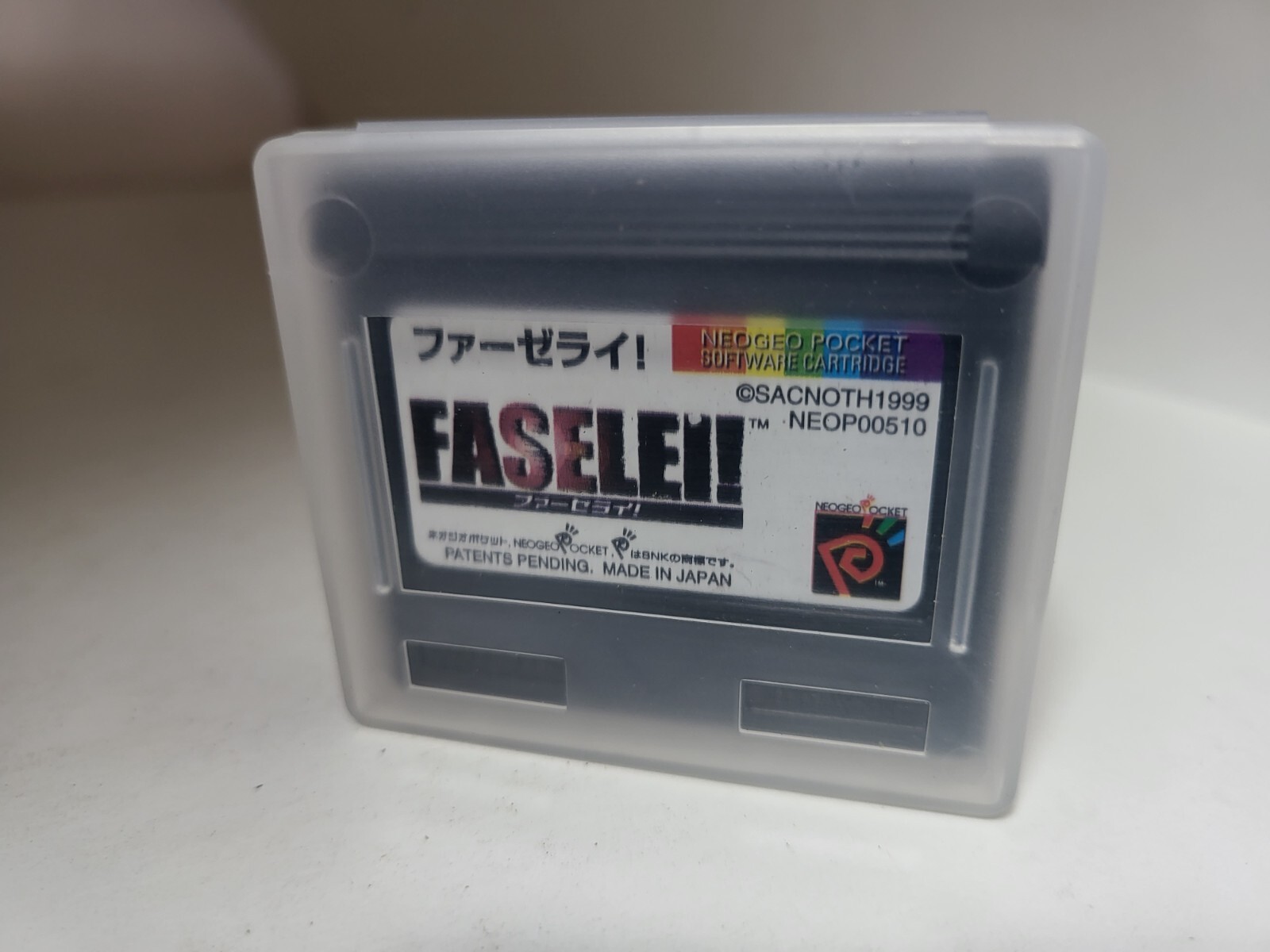 NEW Faselei W/SNK case Japan Import Game for Neo Geo Pocket Color