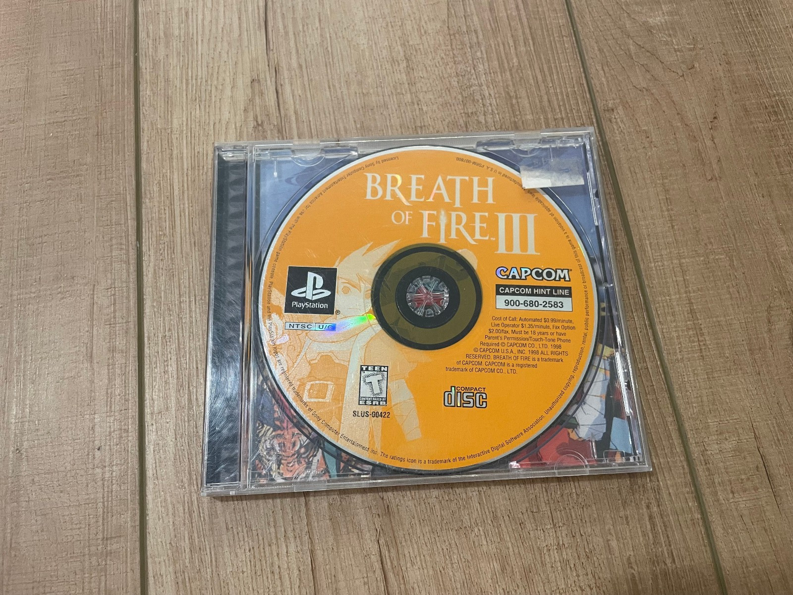Breath of Fire III (Sony PlayStation 1, PS1) Black Label Disc And Case
