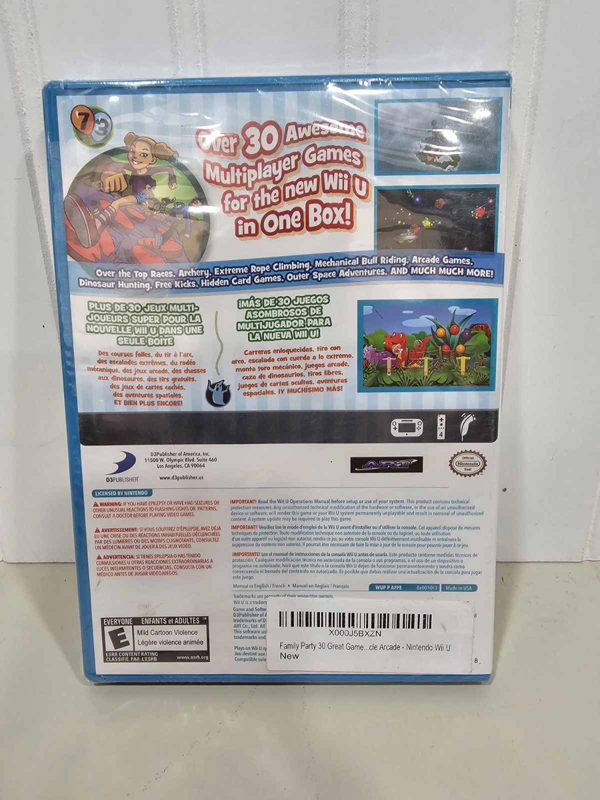 Family Party 30 Great Games Obstacle Arcade Wii U – Brand New Sealed