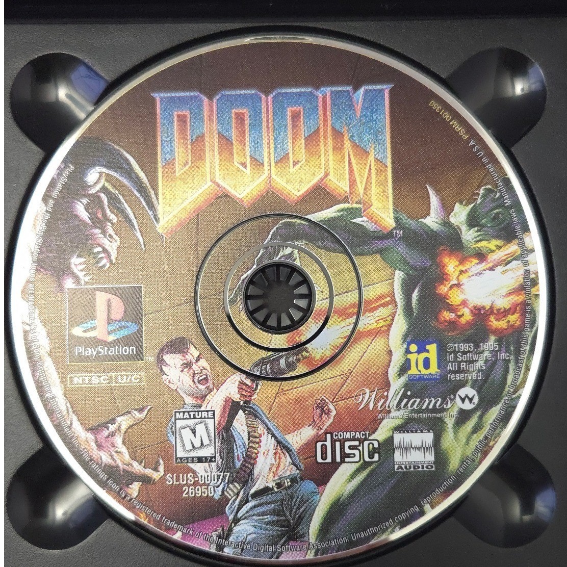 DOOM 1995 – PS1 Long Box – Complete (CIB) Reg Card & Foam Insert- Tested WORKING