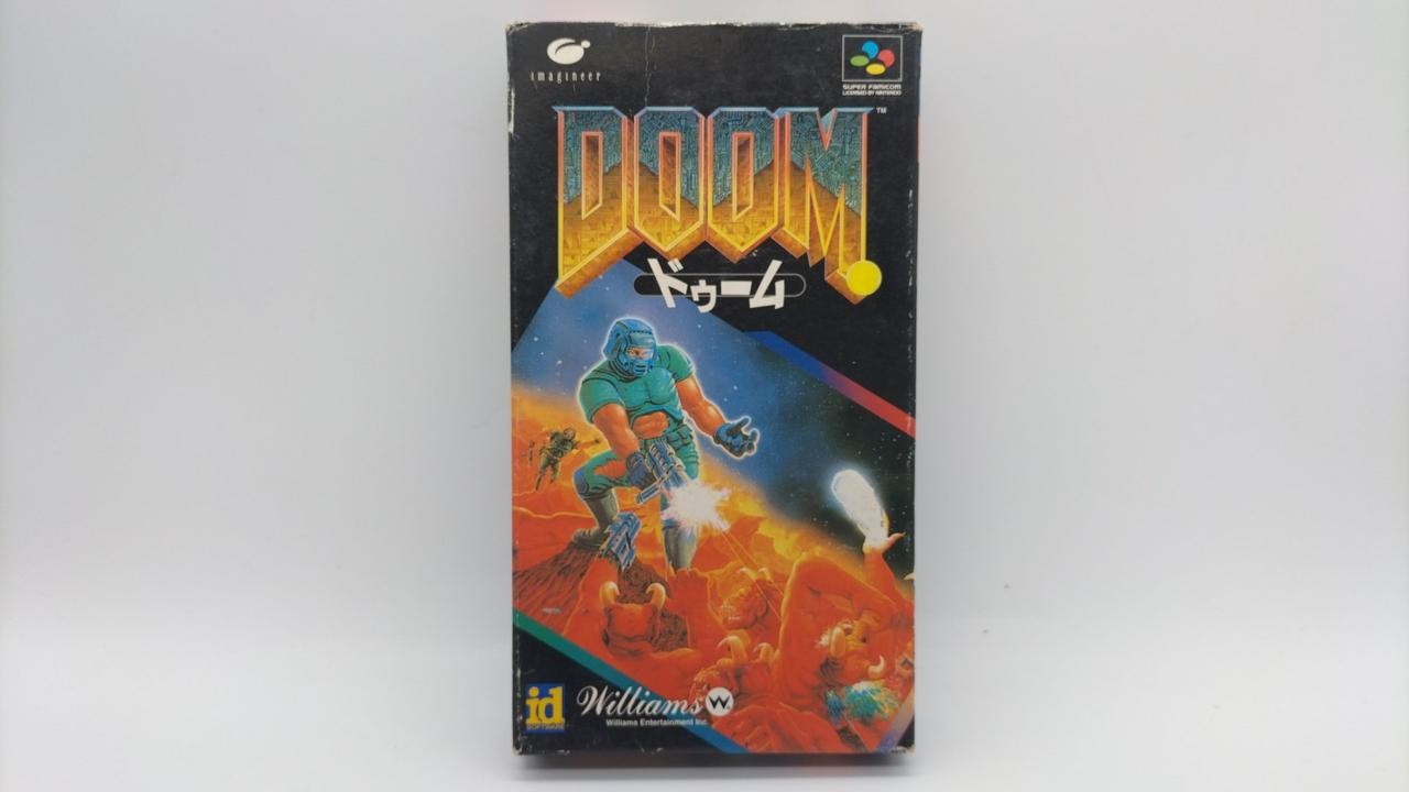 Imagineer DOOM SFC Game Cart Classic NES Platform