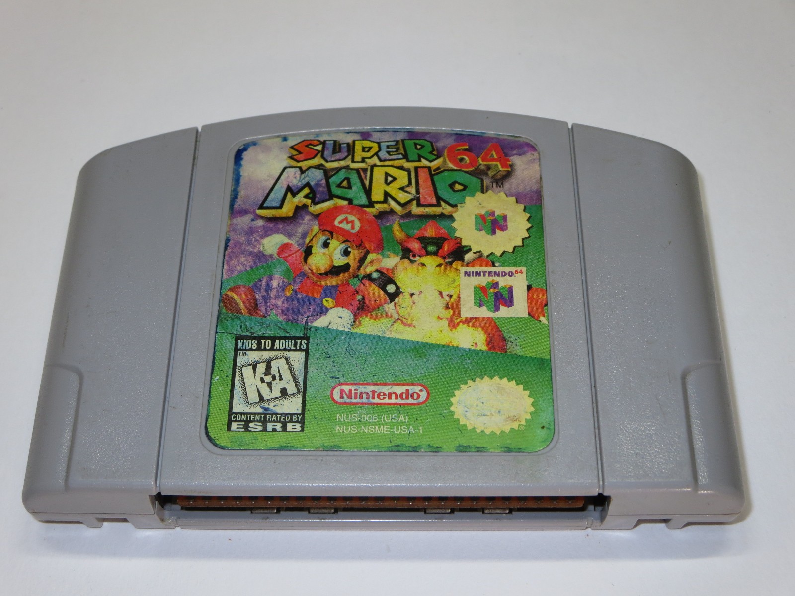 Super Mario 64 (Nintendo 64, 1996) Authentic Game Pak Cartridge Working Damaged