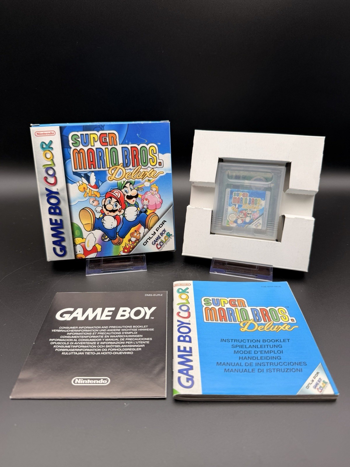 Super Mario Deluxe -GameBoy Color-PAL Version-CIB-TESTED-FAST SHIPPING!