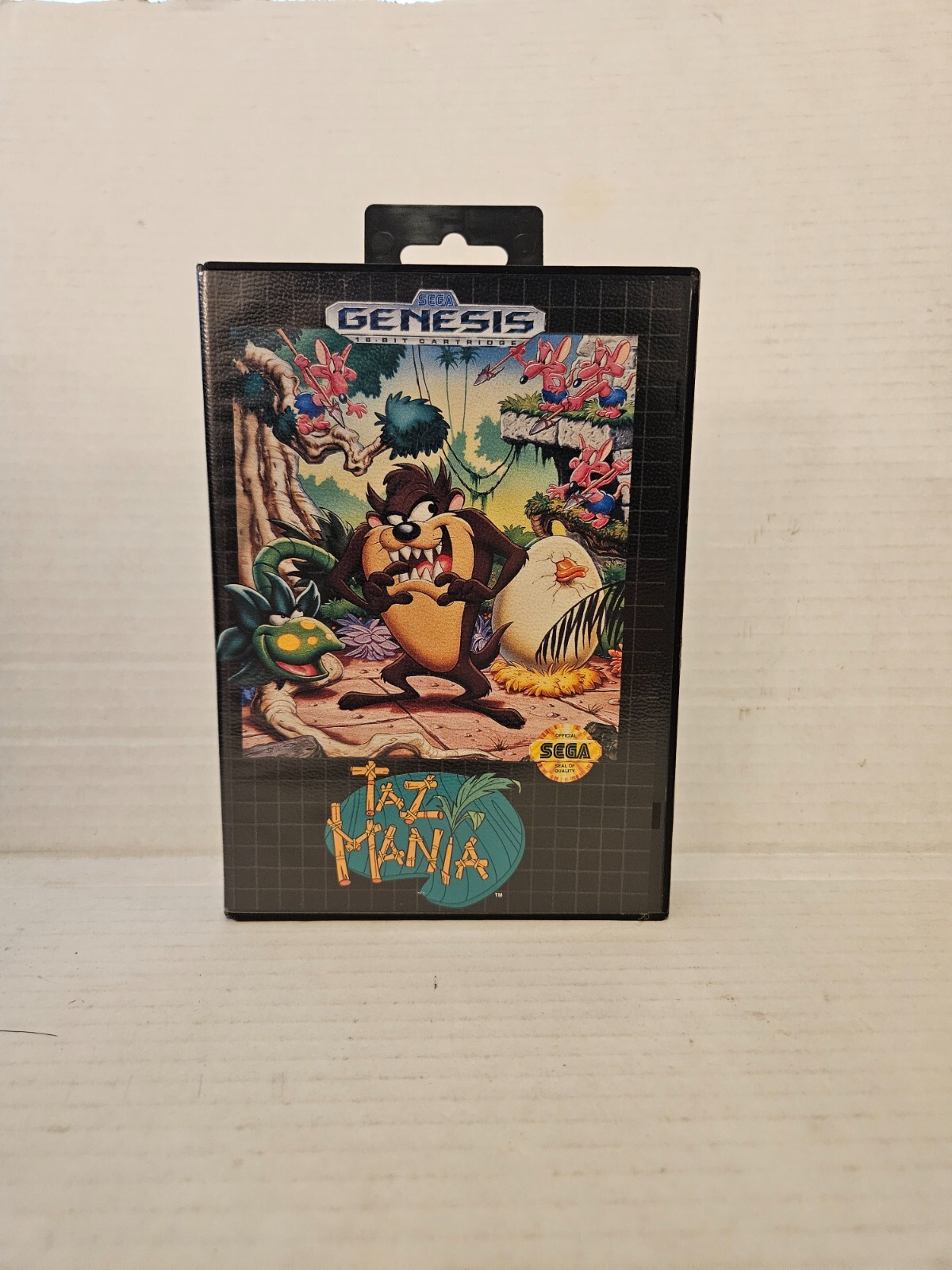 Taz-Mania (Sega Genesis, 1992) Complete with game, case, manual