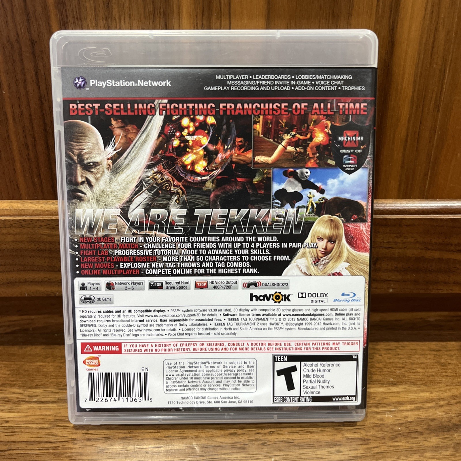 Tekken Tag Tournament 2 (PS3, 2012) CIB, Tested