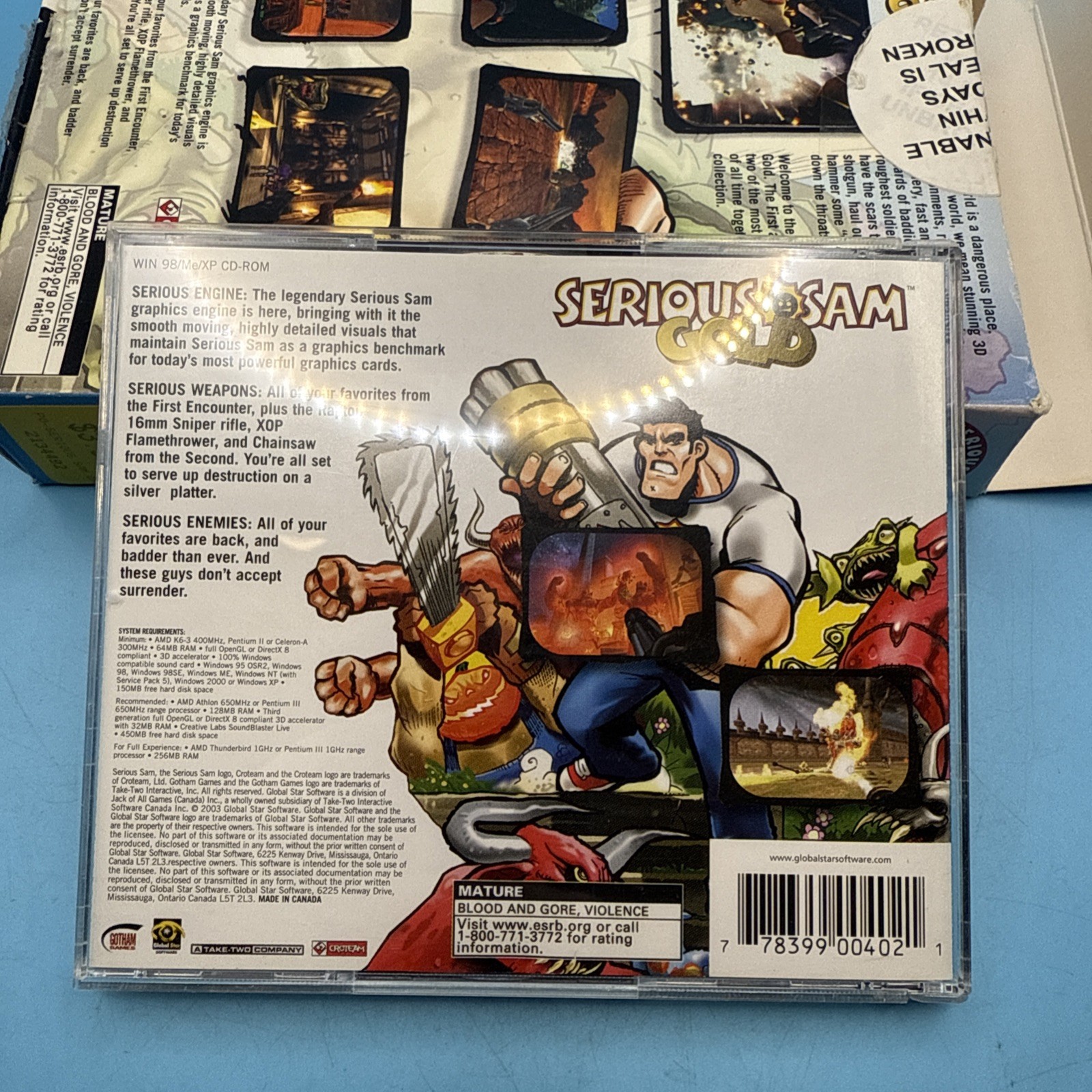 Serious Sam: Gold (PC, 2003) USA VERSION! AUTHENTIC!