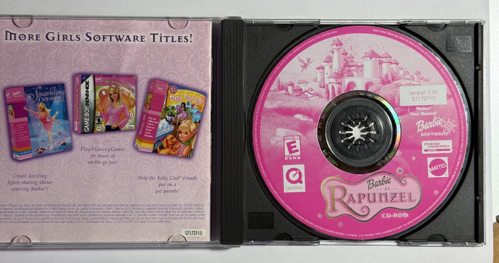 Barbie as Rapunzel PC CD-ROM Game 2002 VERY RARE OOP HTF Windows / MAC